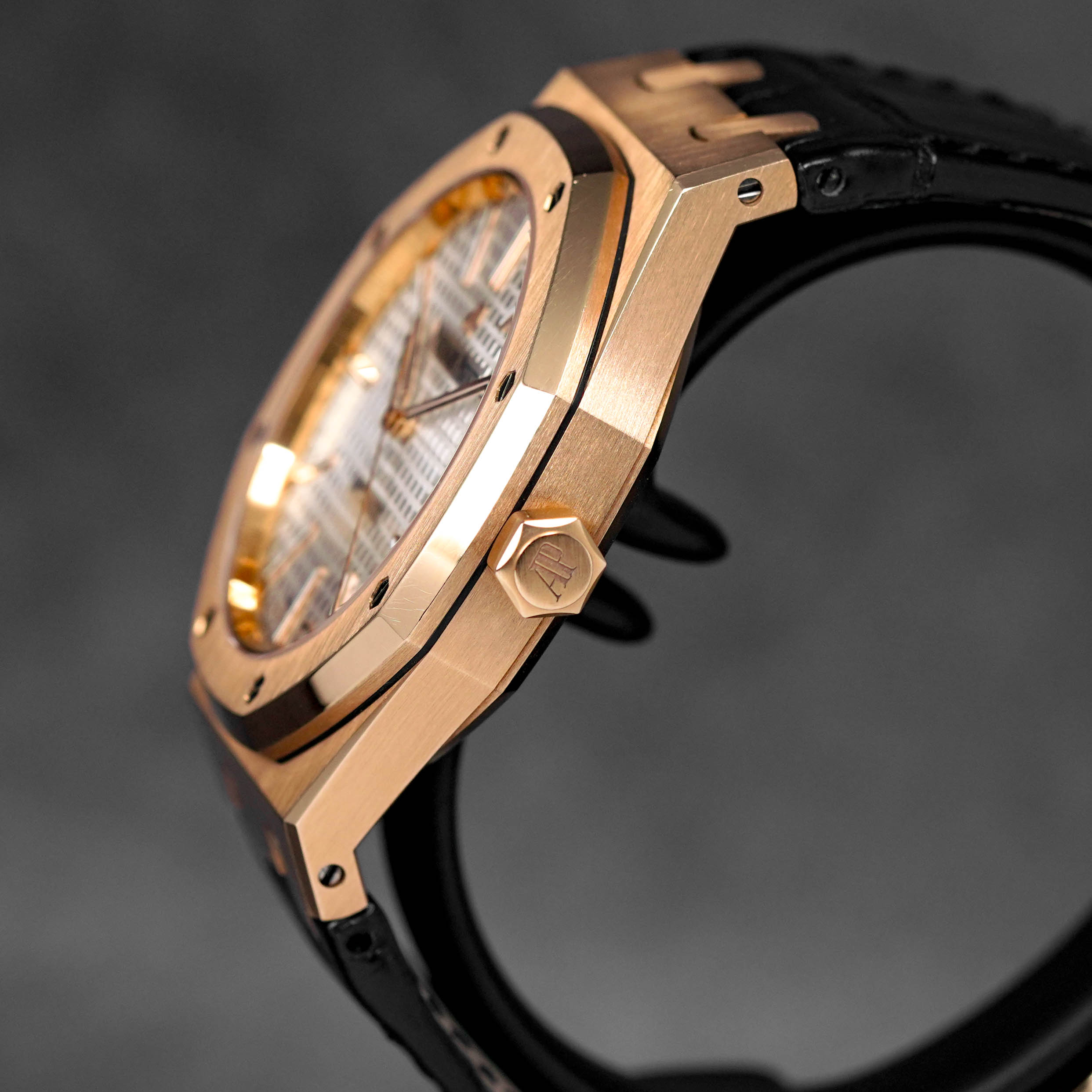 AUDEMARS PIGUET ROYAL OAK 41MM 15400 ROSEGOLD SILVER DIAL 2018 IDWX