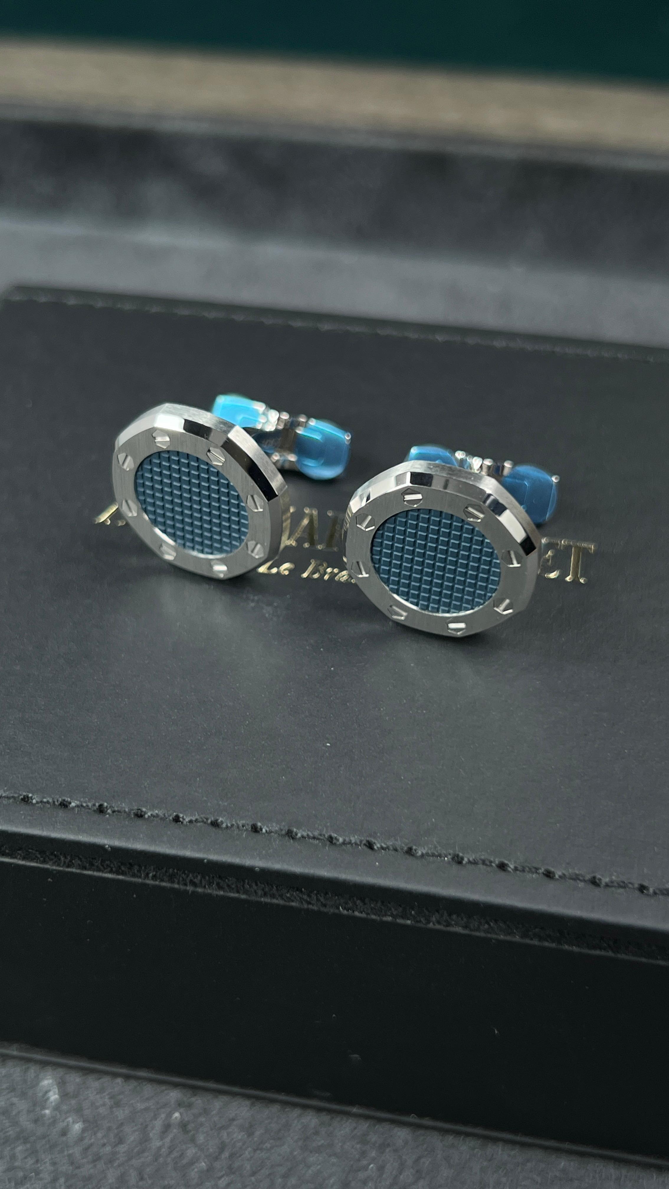 ROYAL OAK CUFFLINKS STEEL BLUE (2023)