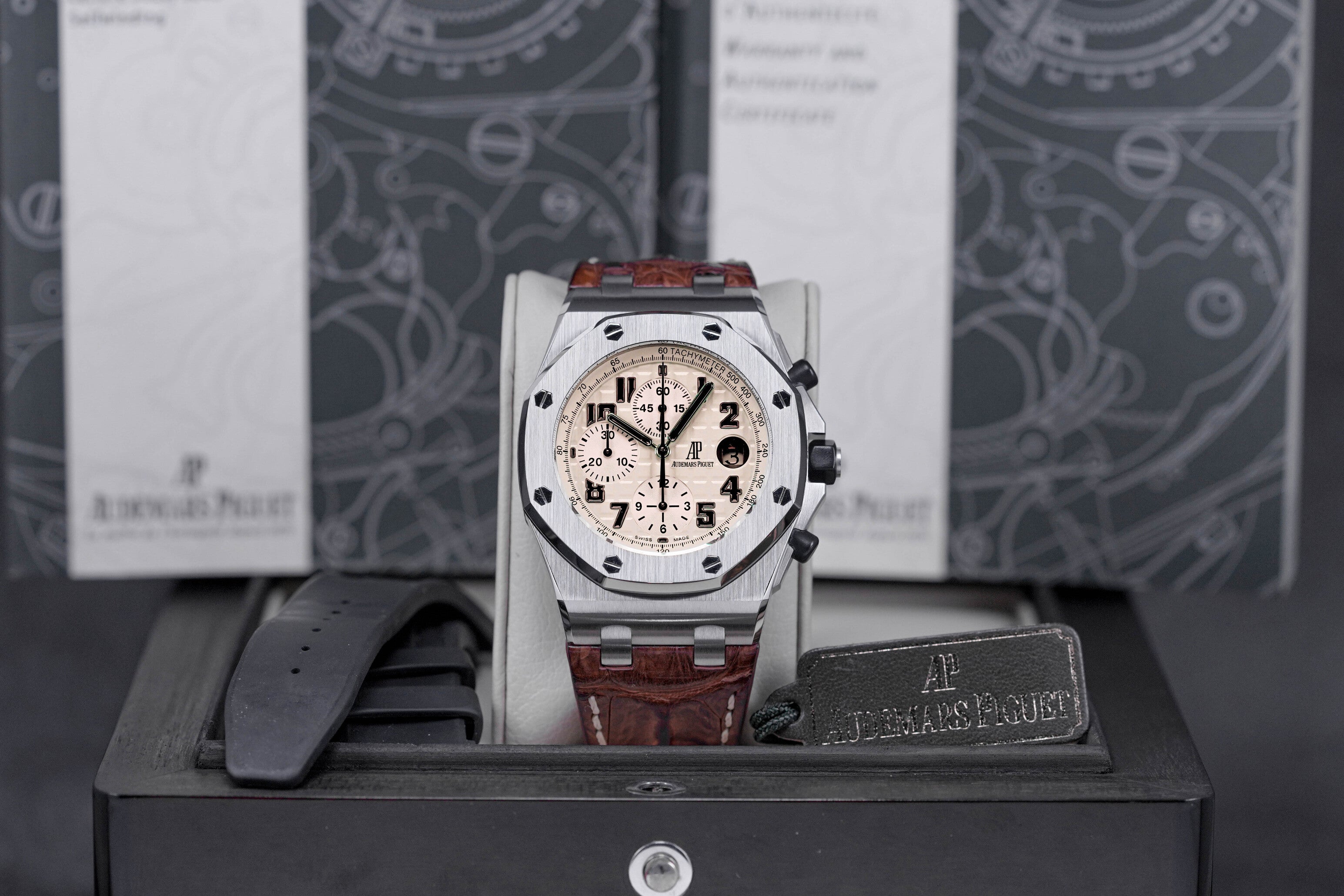 Cadran Audemars Piguet Royal Oak Offshore Safari Blanc Argenté - 42 Mm - Occasion