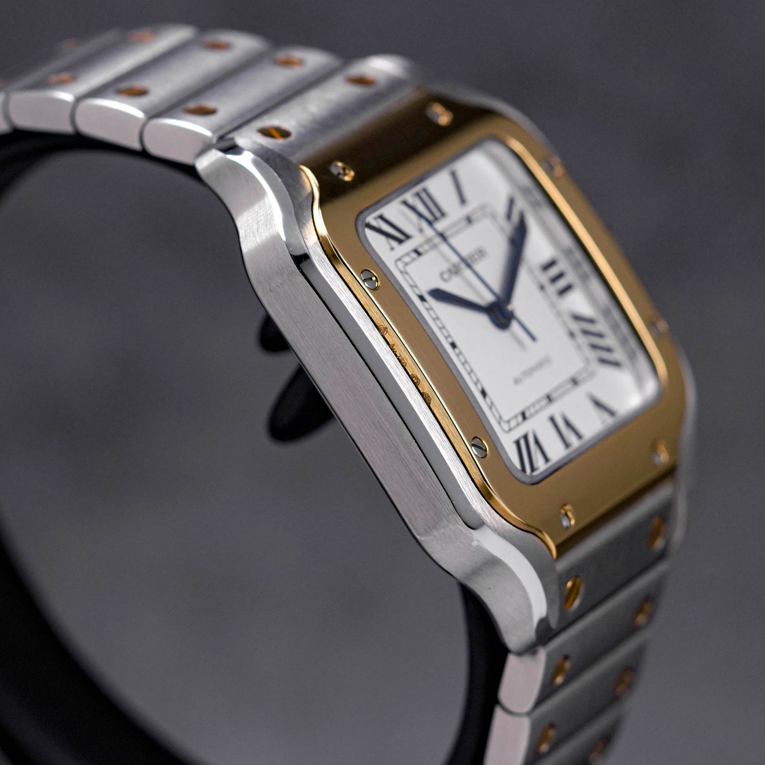 SANTOS TWOTONE YELLOWGOLD M WHITE DIAL (2022)