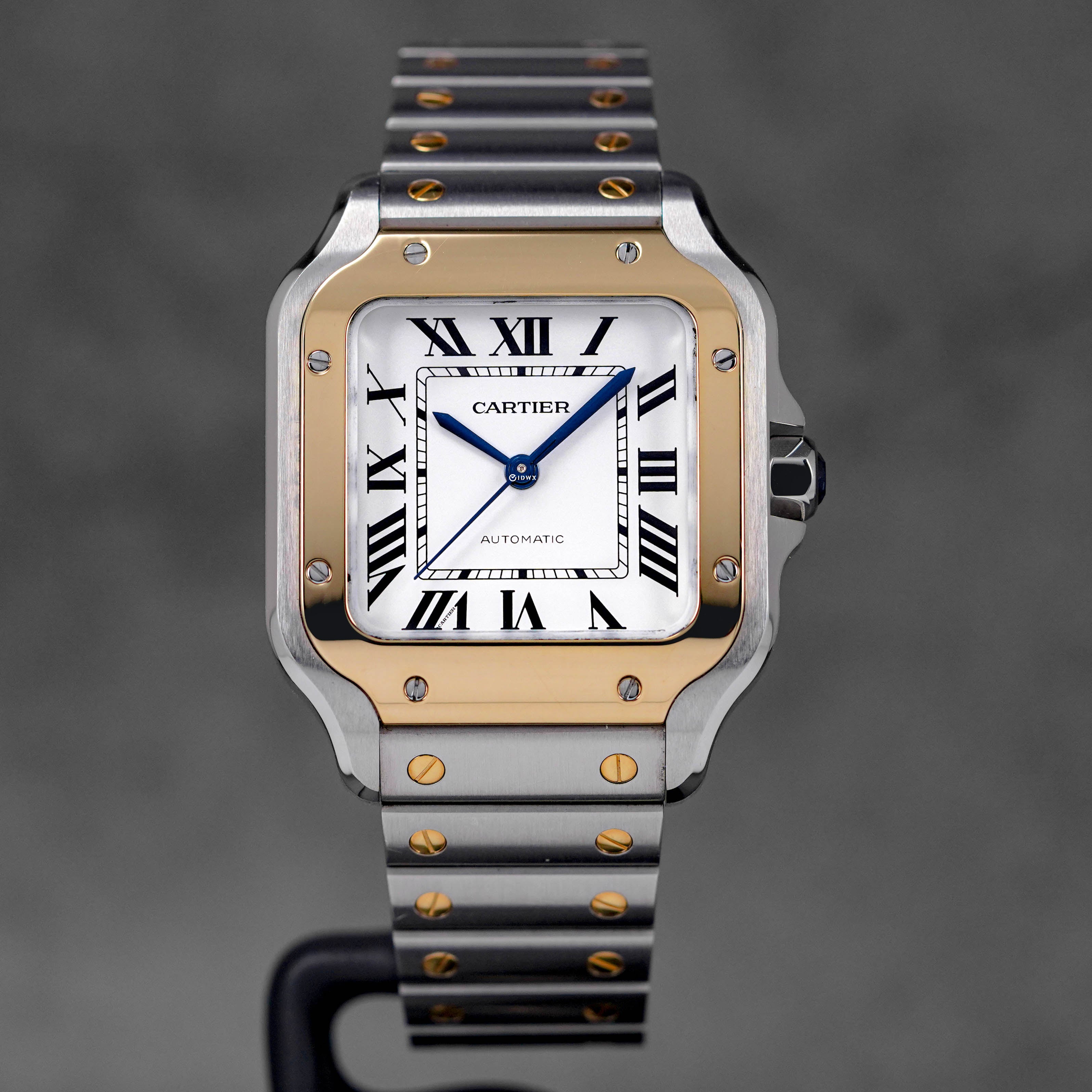 SANTOS TWOTONE YELLOWGOLD M WHITE DIAL (2022)