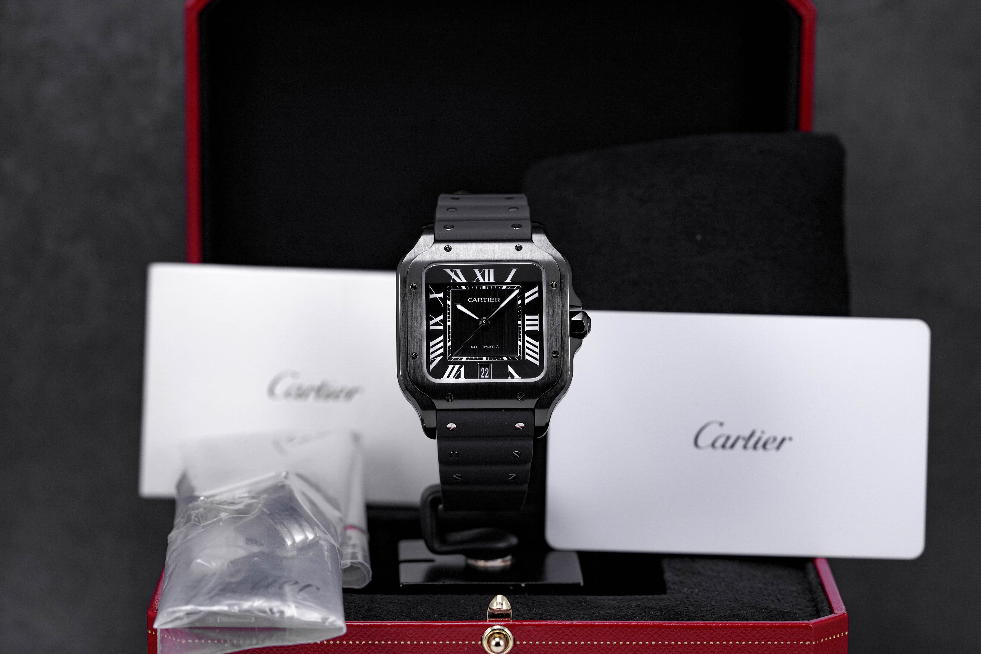 SANTOS DE CARTIER L ADLC BLACK DIAL (2023)