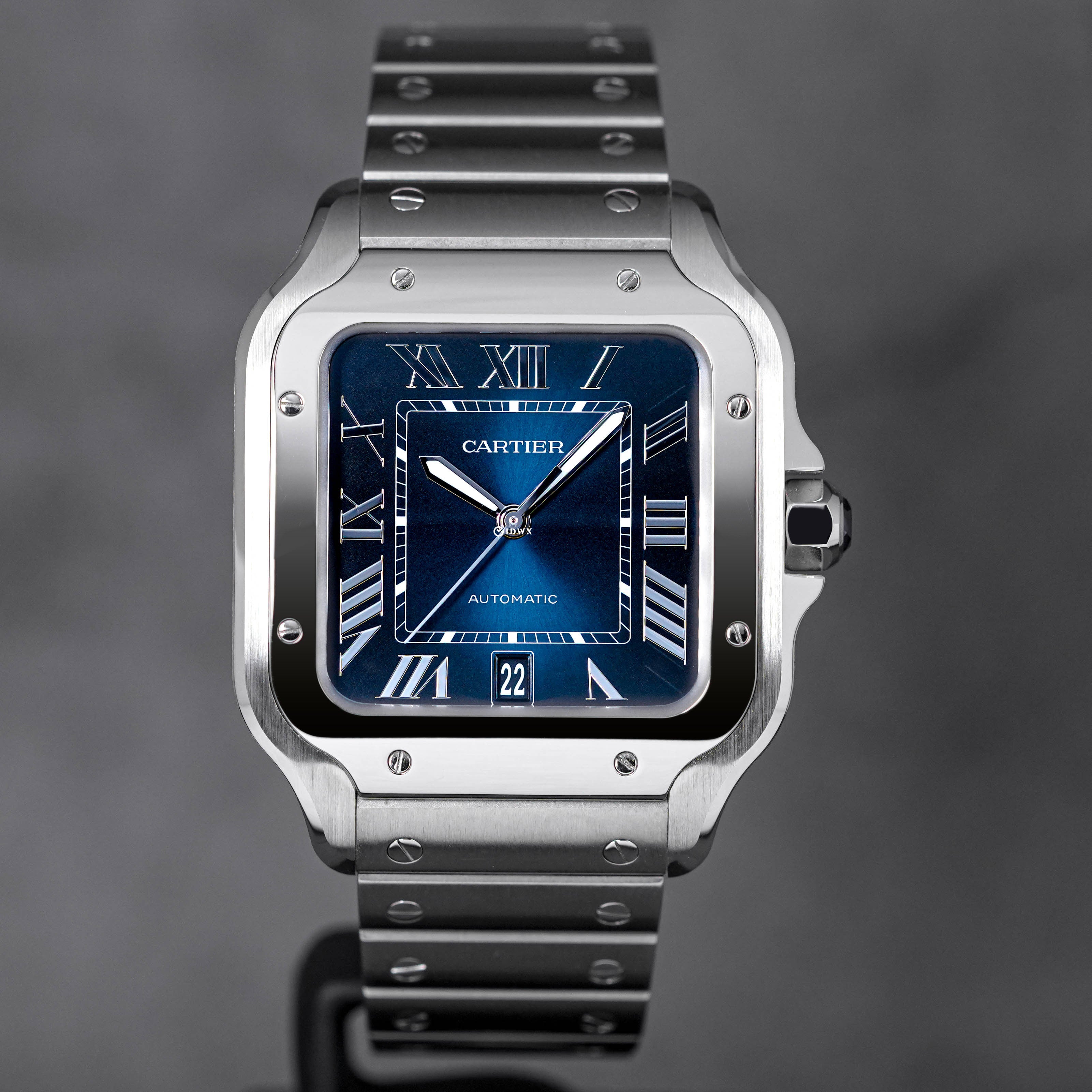 SANTOS DE CARTIER L BLUE DIAL (2022)