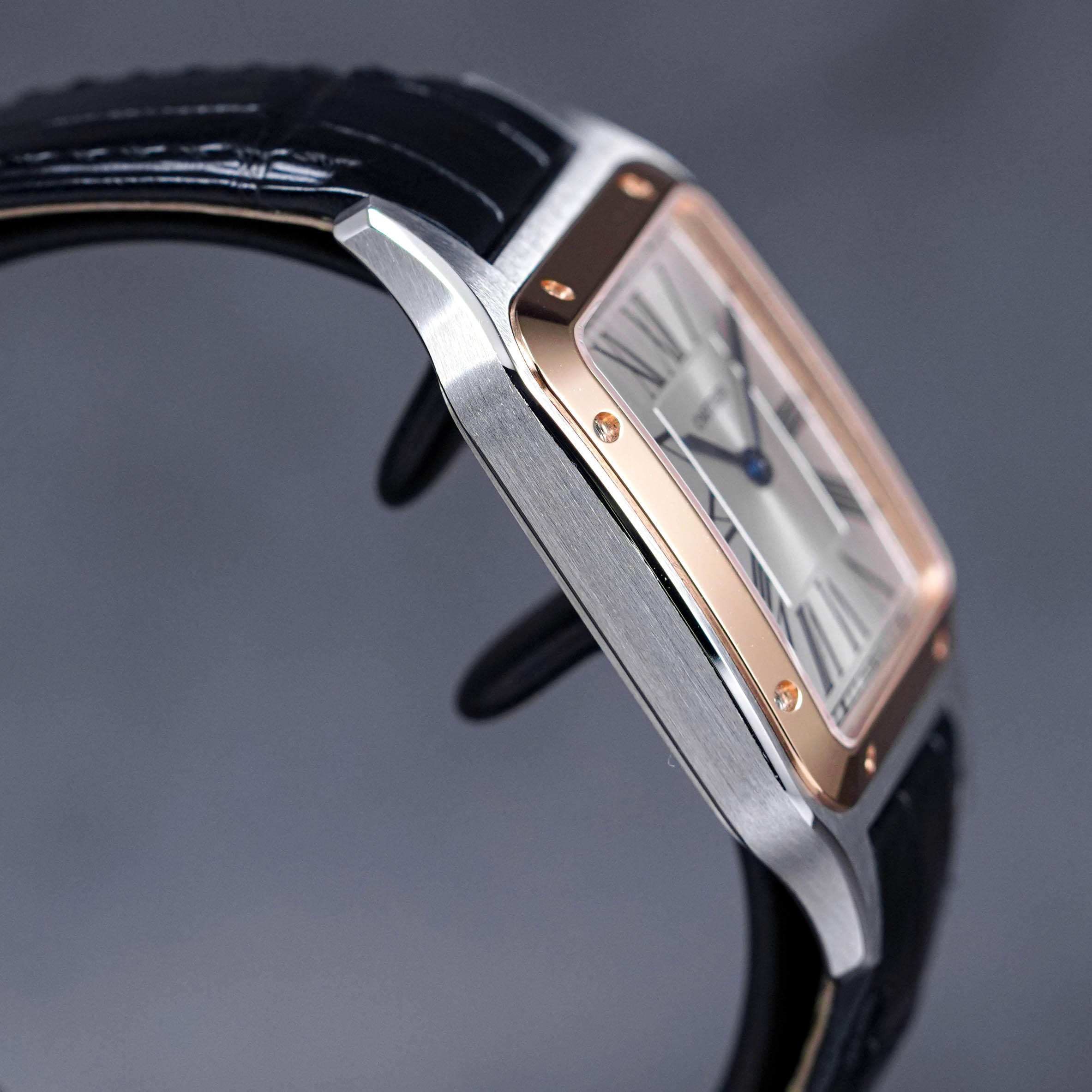 SANTOS DUMONT L TWOTONE ROSEGOLD SILVER DIAL (2023)