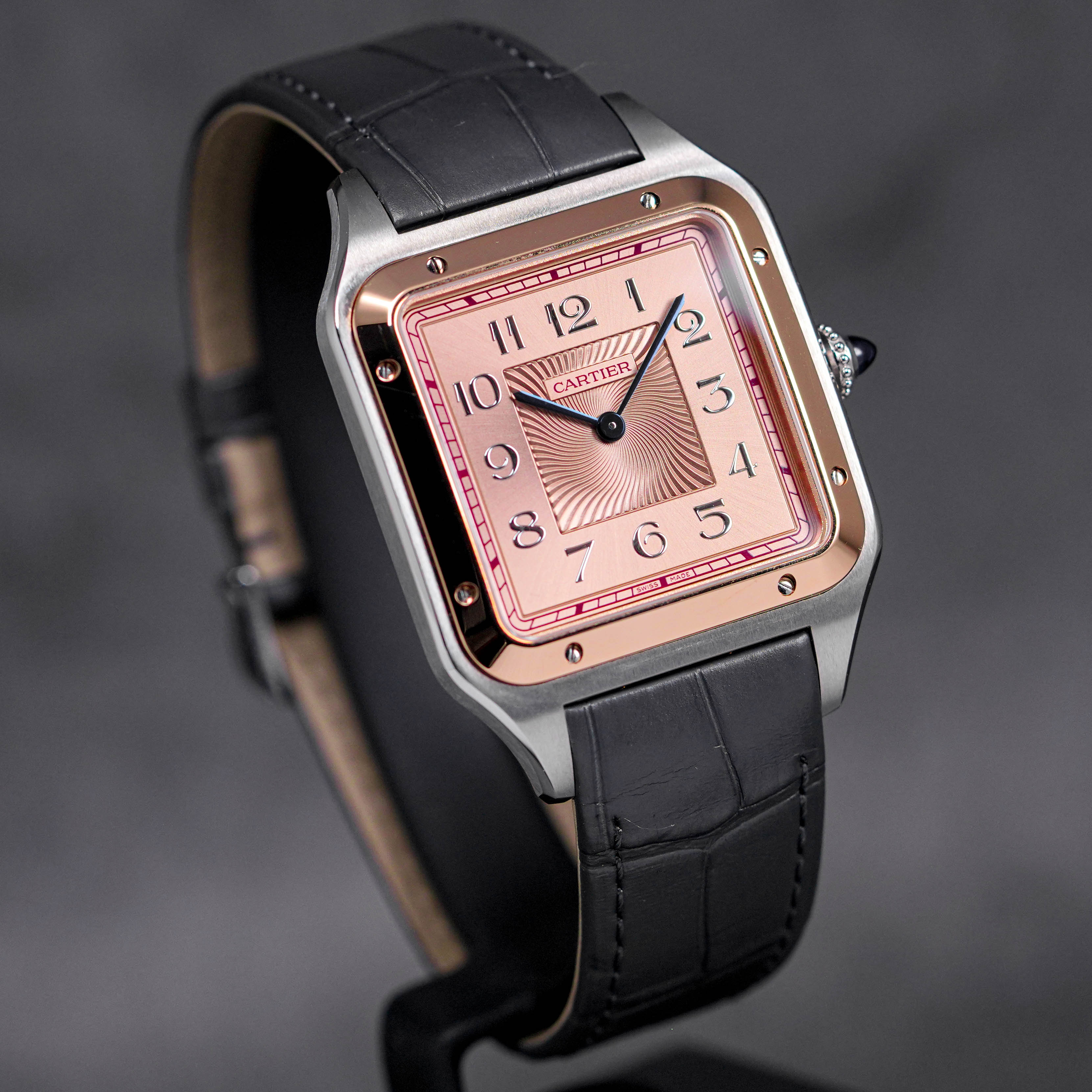 SANTOS DUMONT XL TWOTONE ROSEGOLD SALMON DIAL (2022)