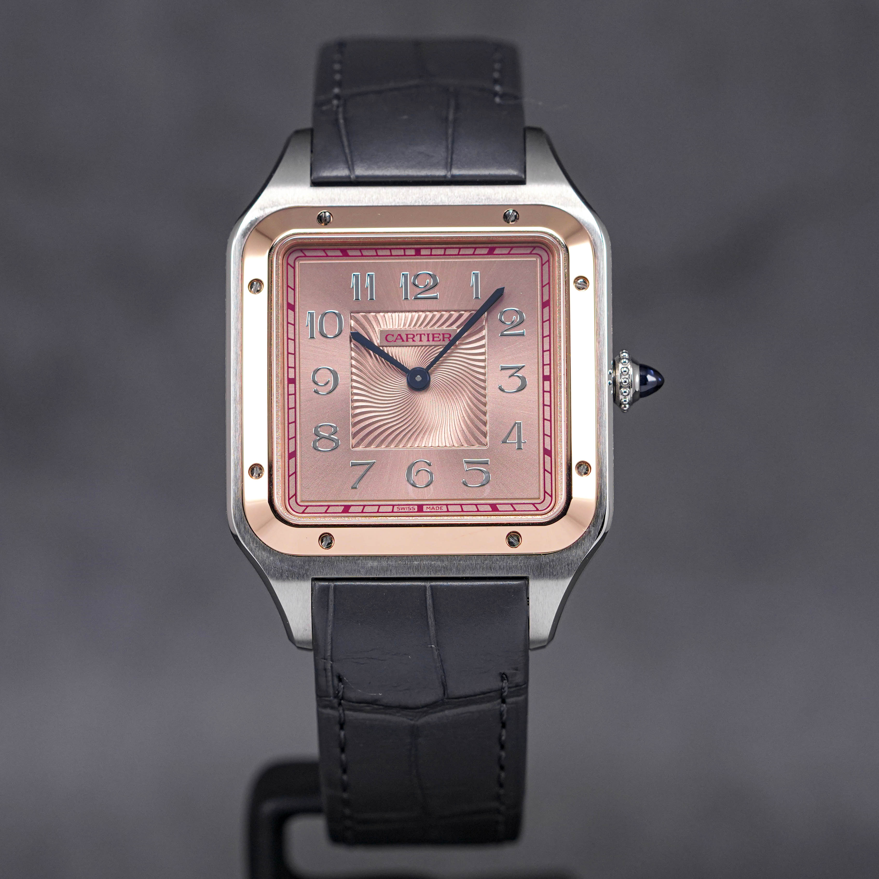 CARTIER SANTOS DUMONT XL TWOTONE ROSEGOLD SALMON DIAL 2022 IDWX