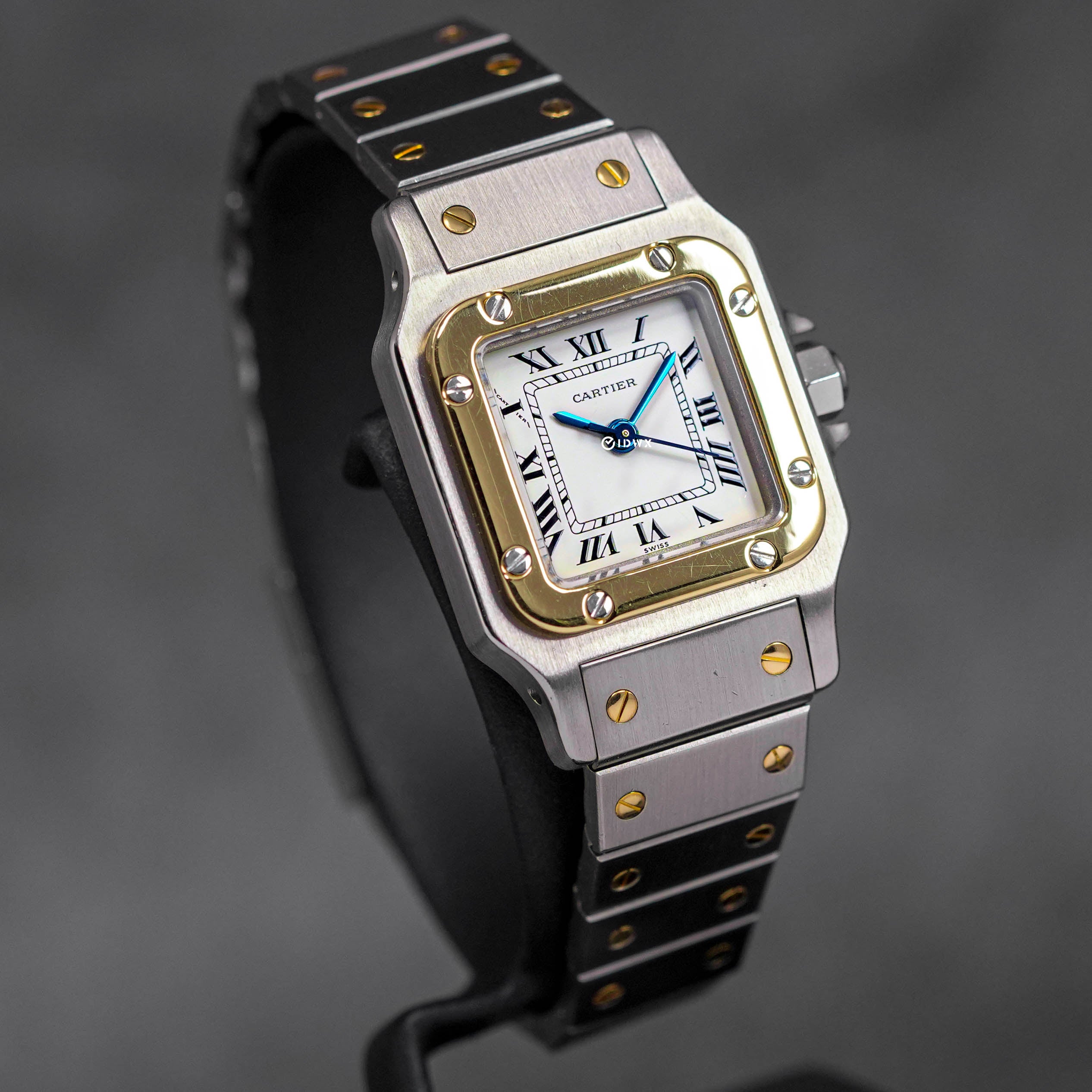 SANTOS GALBEE TWOTONE YELLOWGOLD WHITE DIAL (1995)