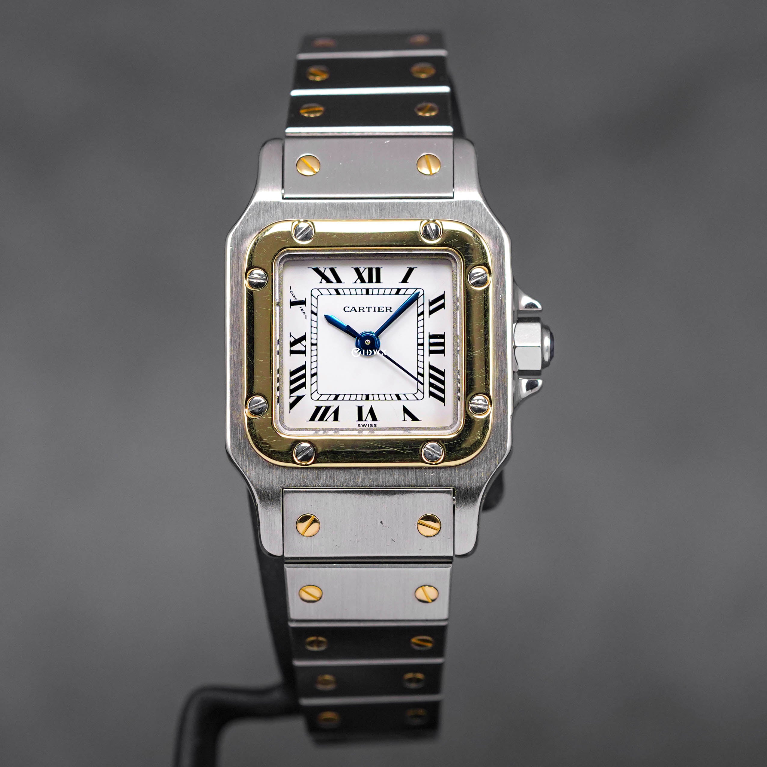 CARTIER SANTOS GALBEE TWOTONE YELLOWGOLD WHITE