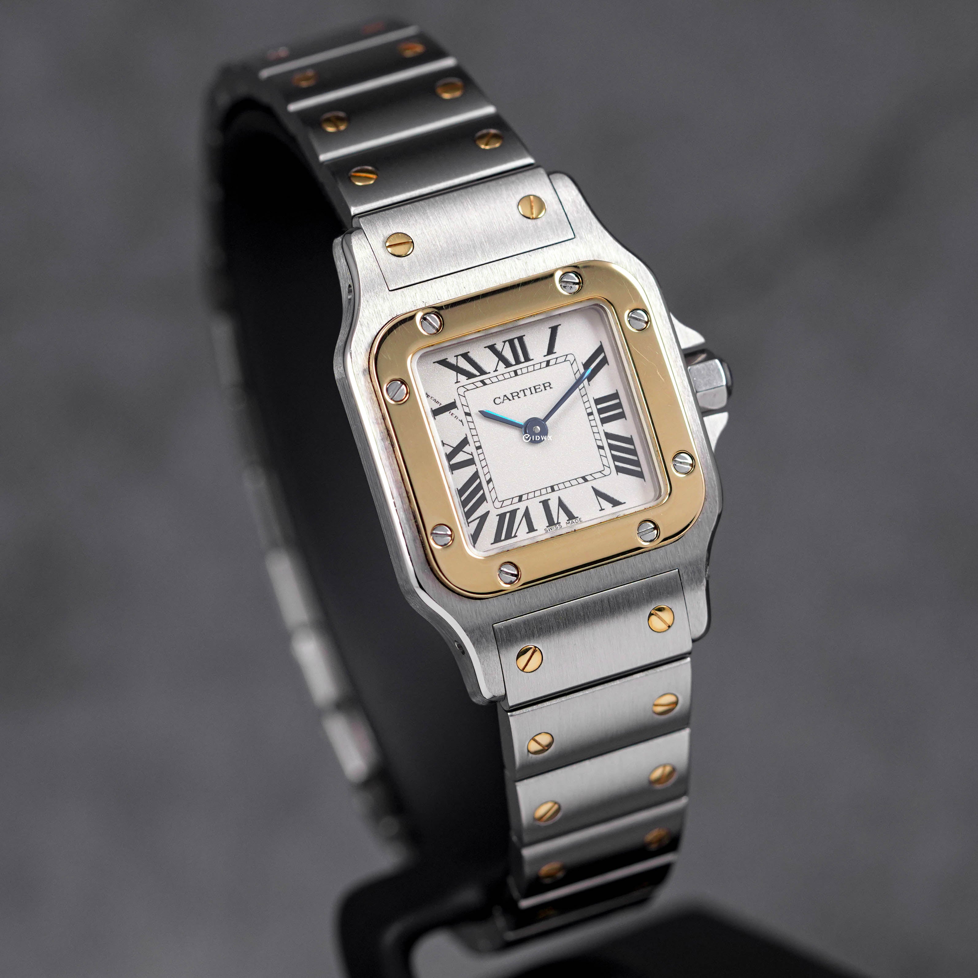 SANTOS GALBEE TWOTONE YELLOWGOLD WHITE DIAL (2011)