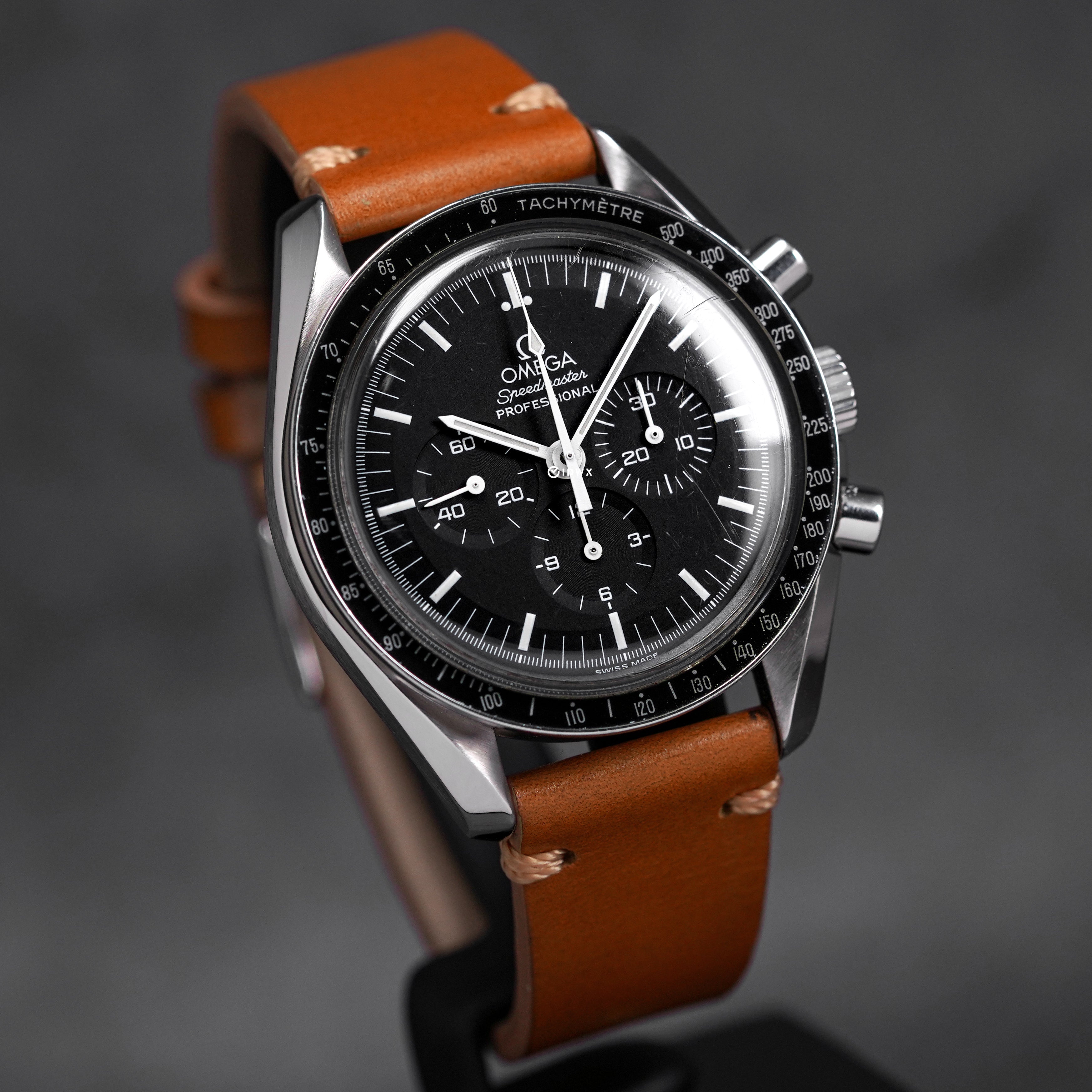 SPEEDMASTER MOONWATCH SAPPHIRE CUSTOM STRAP (WATCH ONLY)