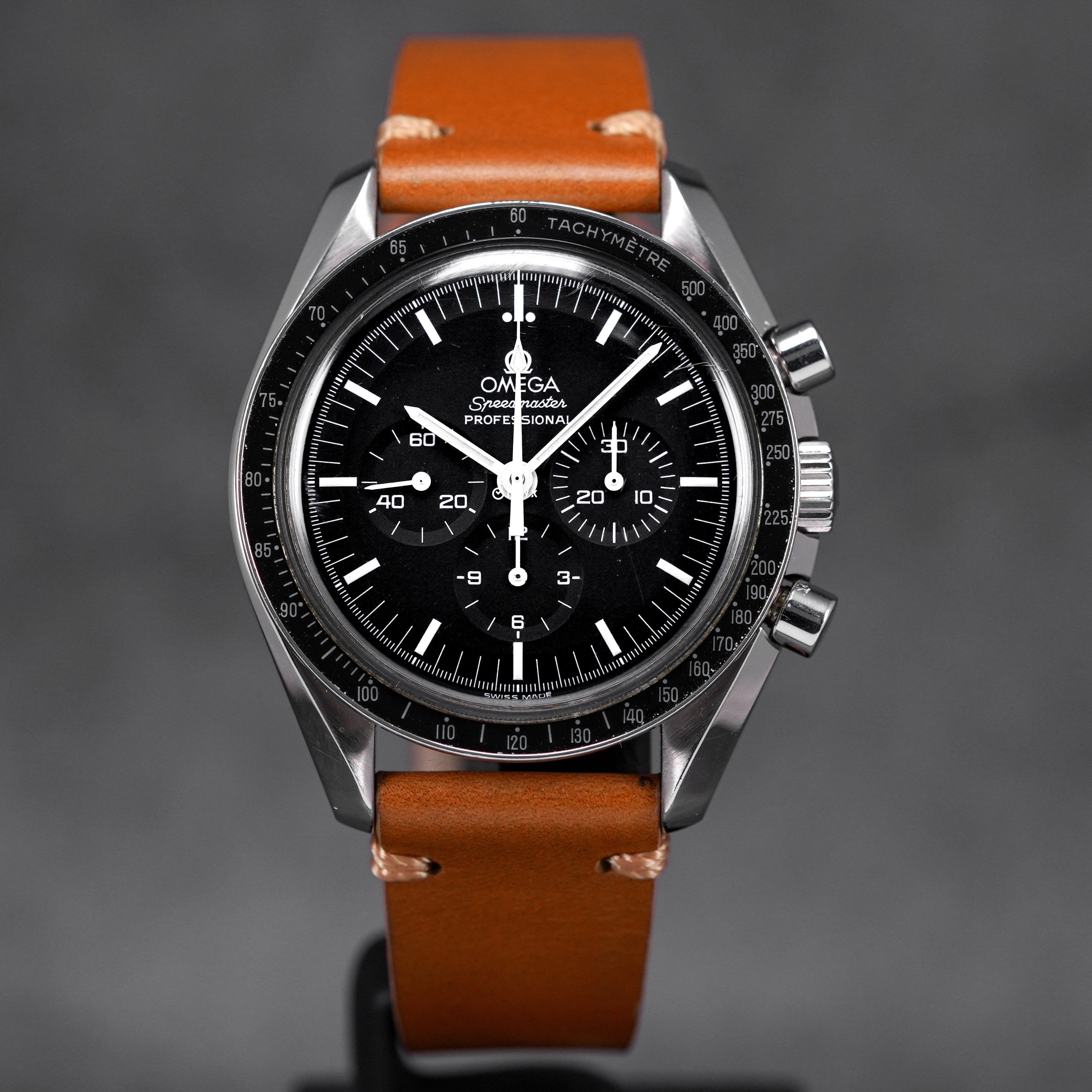OMEGA SPEEDMASTER MOONWATCH SAPPHIRE CUSTOM STRAP (WATCH ONLY) IDWX