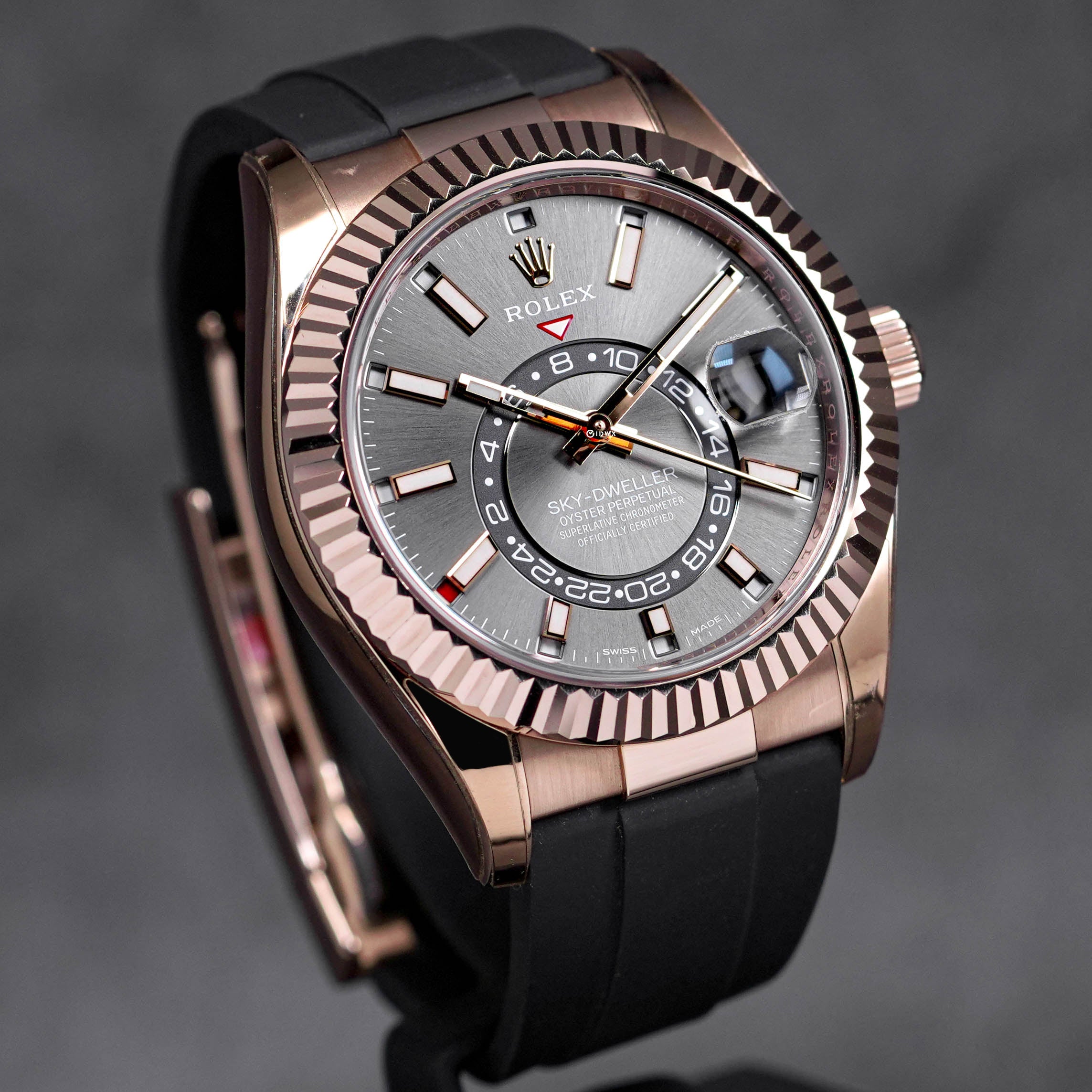 SKY-DWELLER OYSTERFLEX ROSEGOLD RHODIUM DIAL (2021)