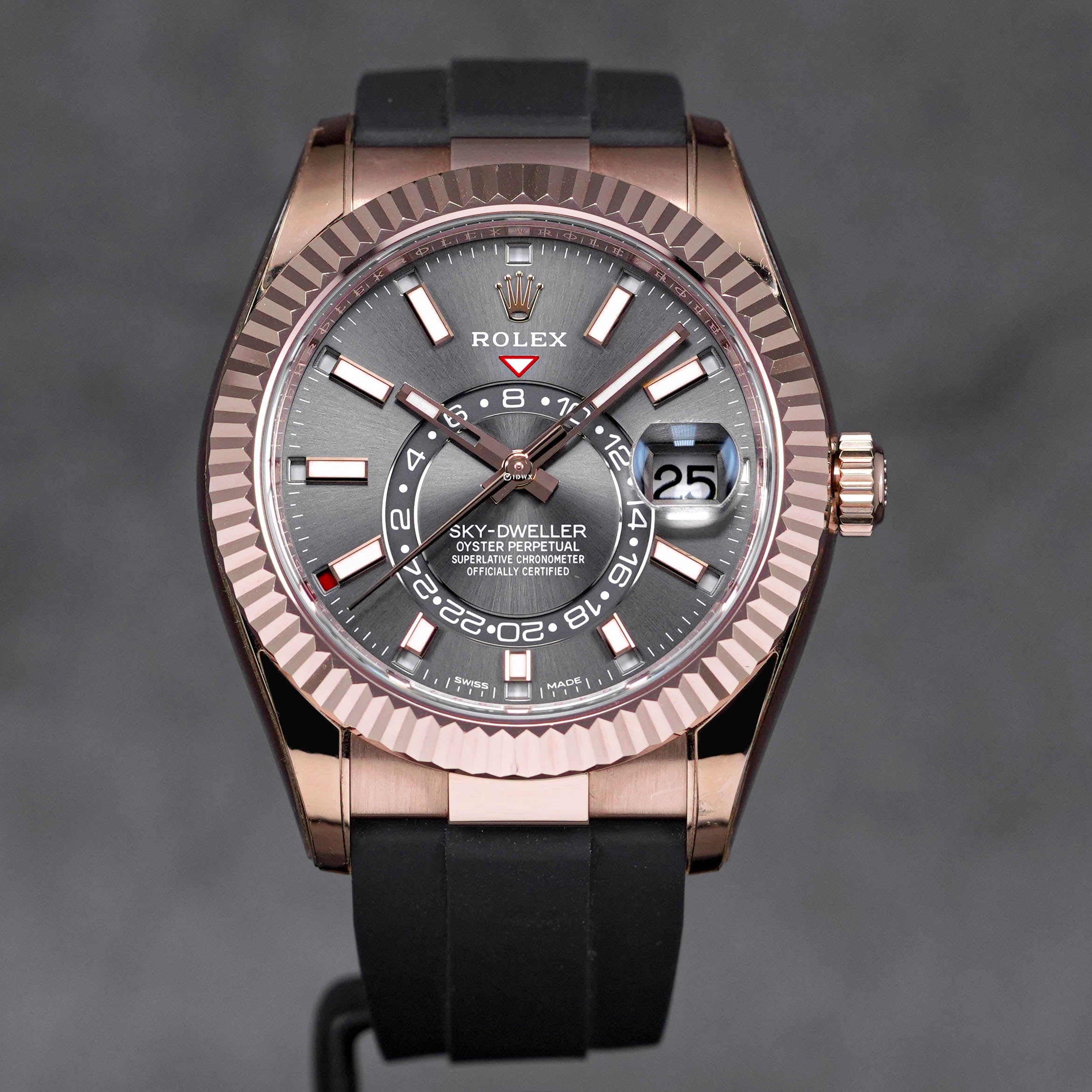 SKY-DWELLER OYSTERFLEX ROSEGOLD RHODIUM DIAL (2021)