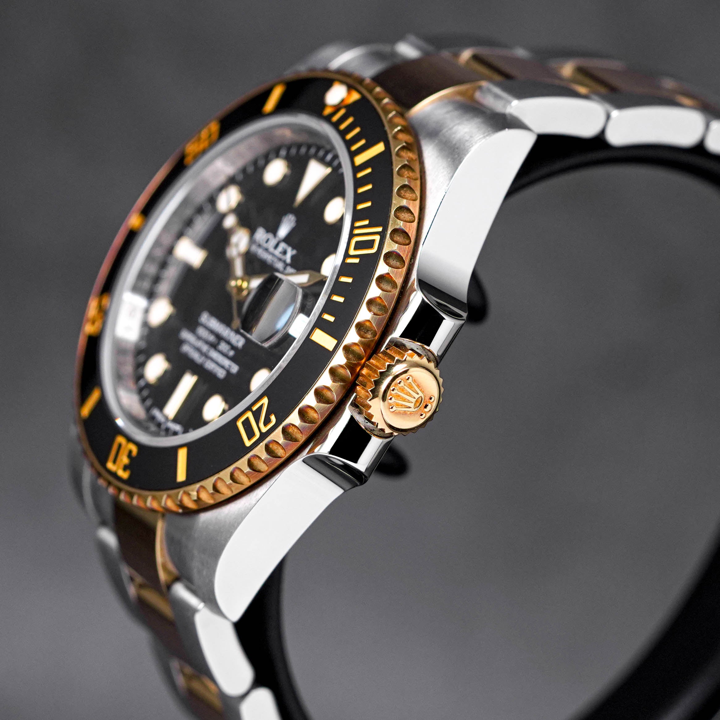 SUBMARINER DATE 40MM TWOTONE YELLOWGOLD BLACK DIAL (2016)