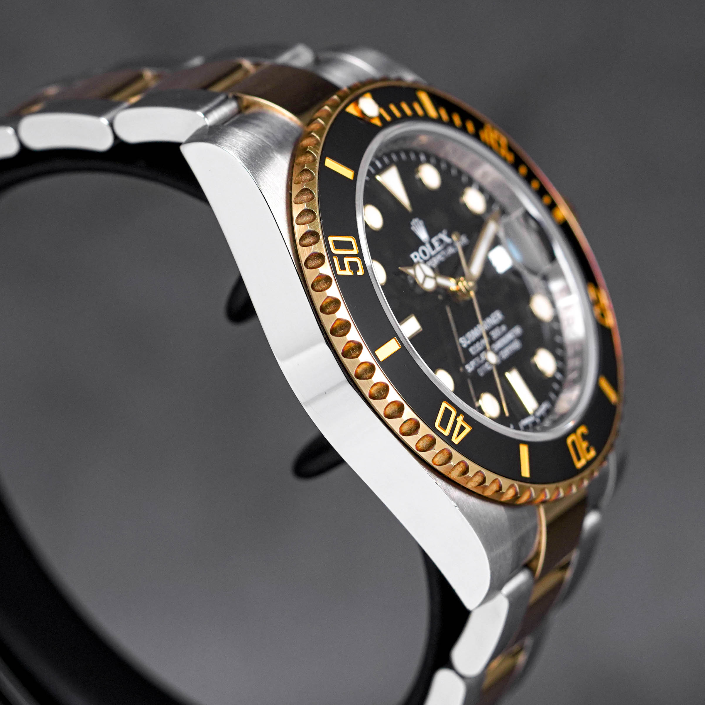 SUBMARINER DATE 40MM TWOTONE YELLOWGOLD BLACK DIAL (2016)