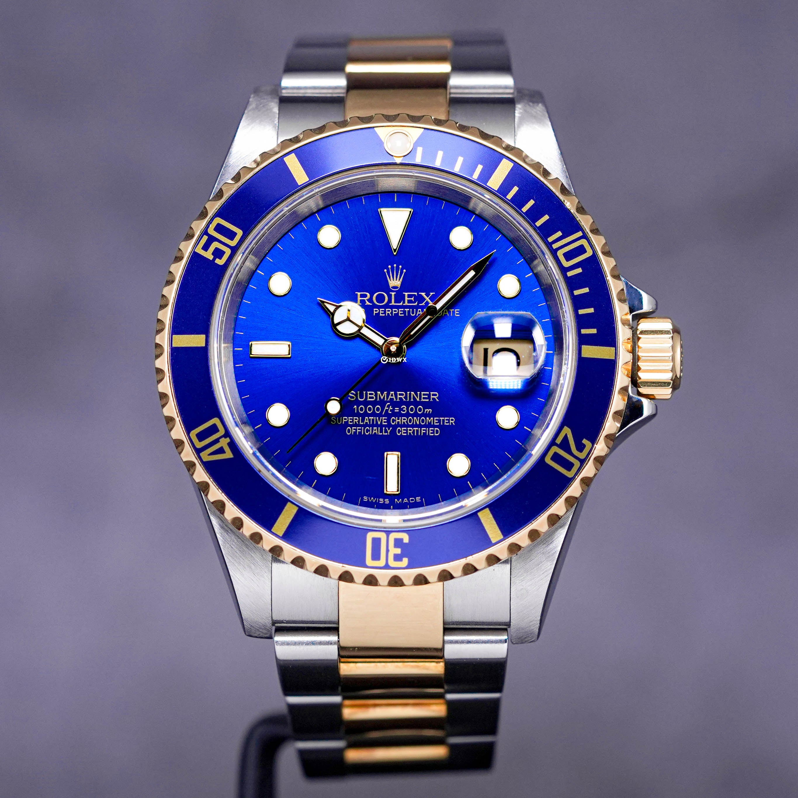 SUBMARINER DATE 40MM 16613 TWOTONE YELLOWGOLD 'BLUESY' (WATCH ONLY)