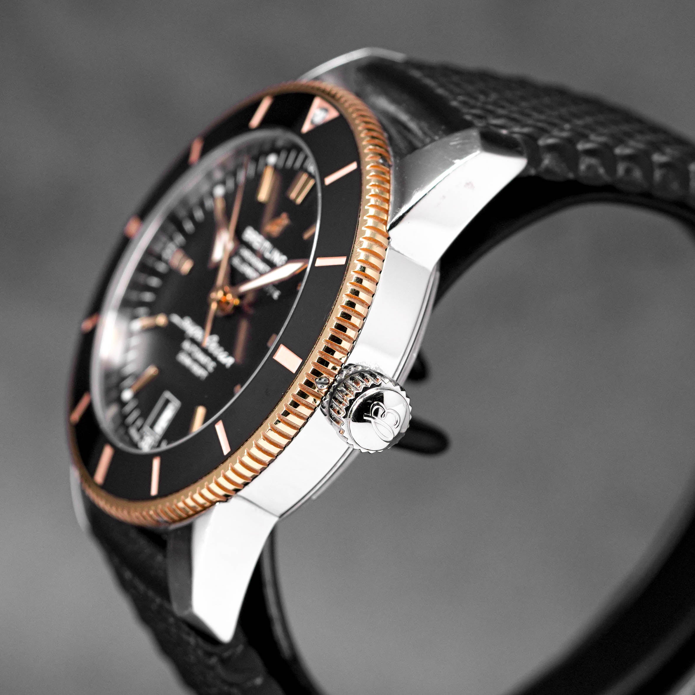 SUPEROCEAN HERITAGE 42MM ROSEGOLD BLACK RUBBER (2019)