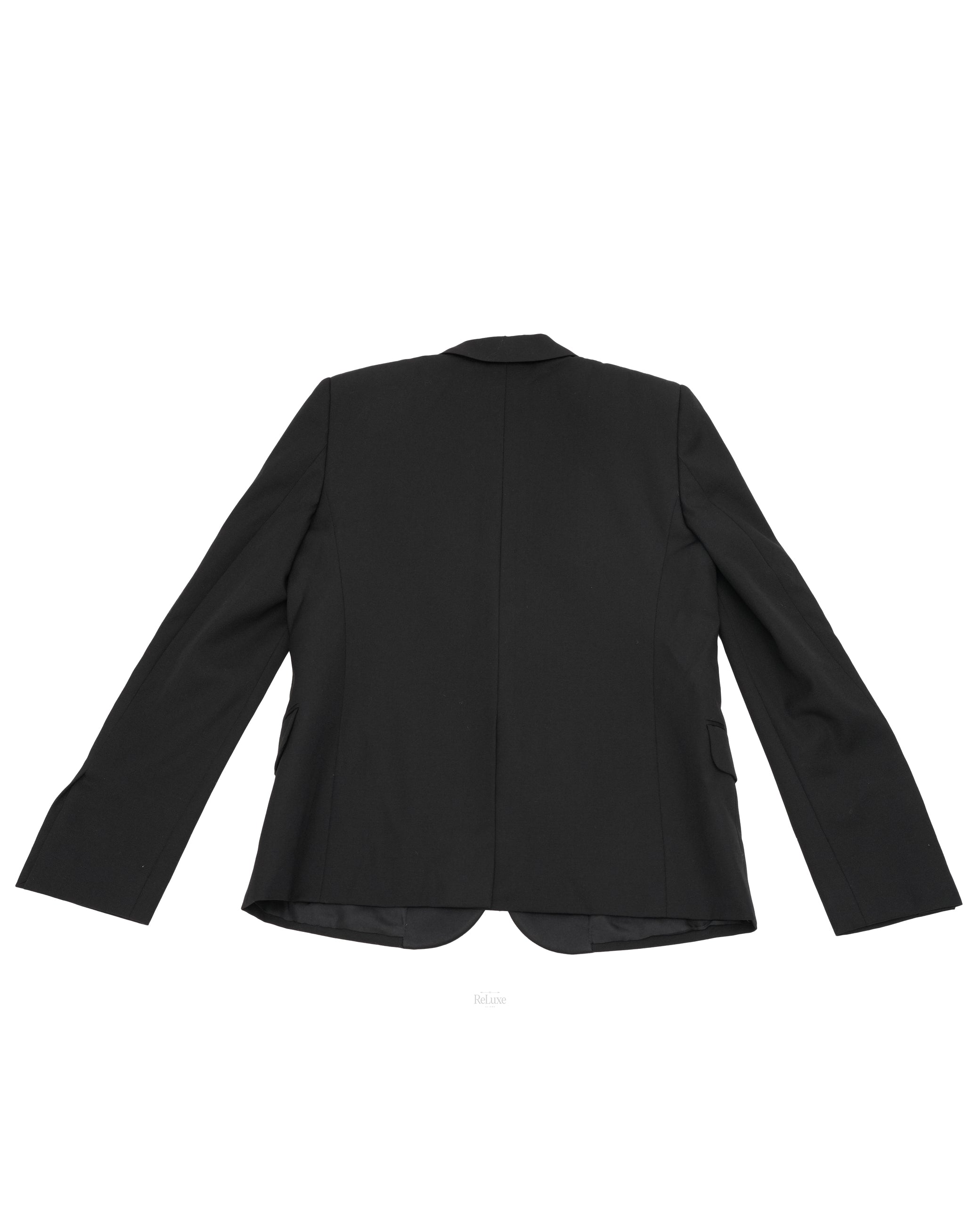 WOOL TAILORED JACKET F40 BLACK