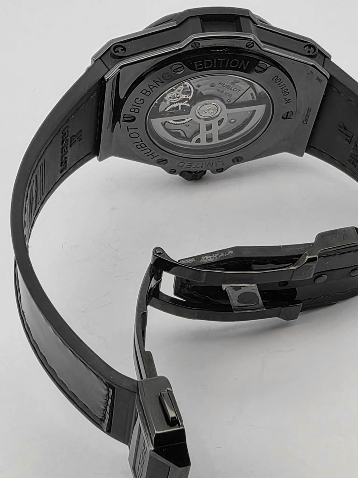 BIG BANG 39MM BANG SANG BLEU ALL BLACK DIAMONDS LIMITED EDITON (WATCH ONLY)