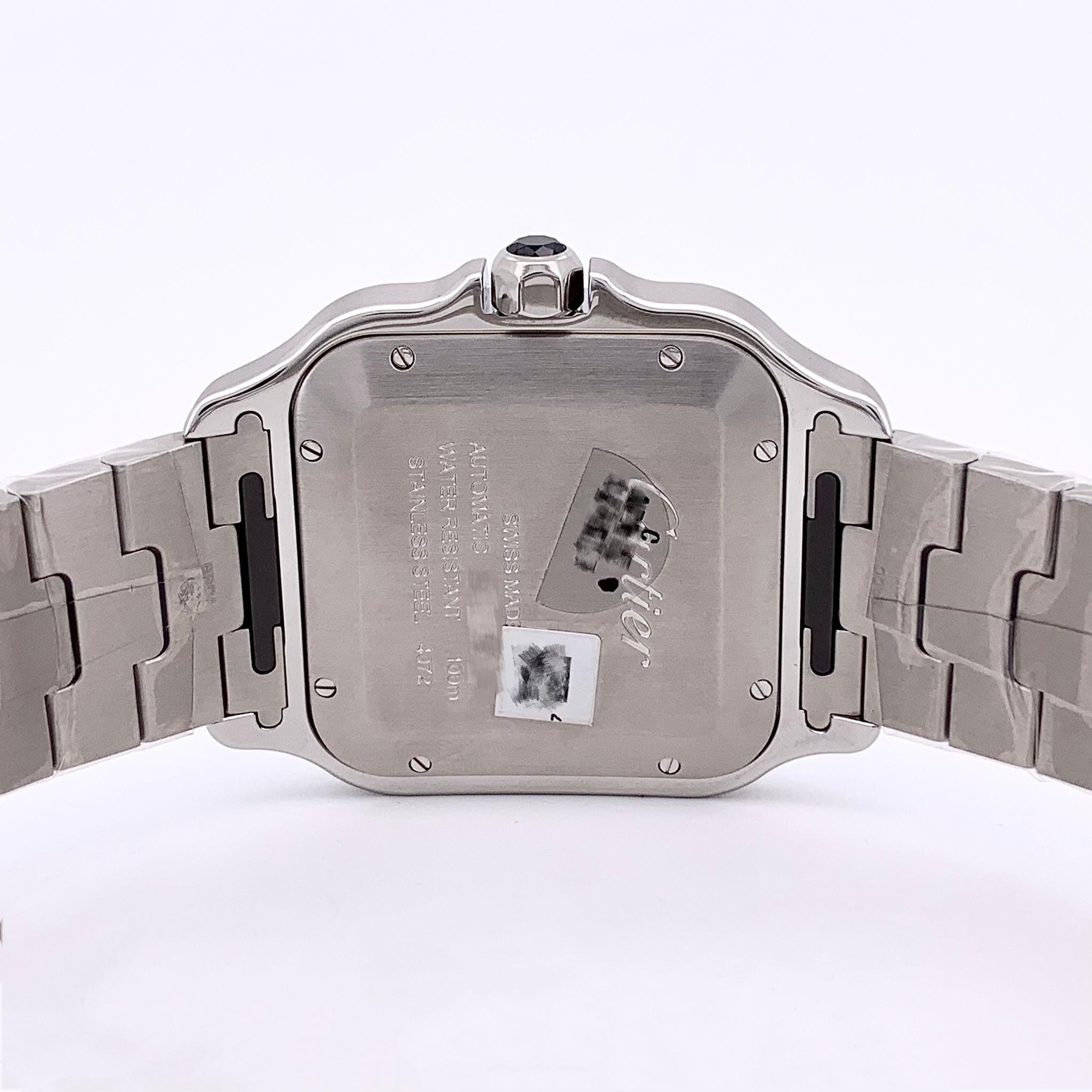 CARTIER SANTOS DE CARTIER L STEEL ADLC GREY DIAL (2024) IDWX