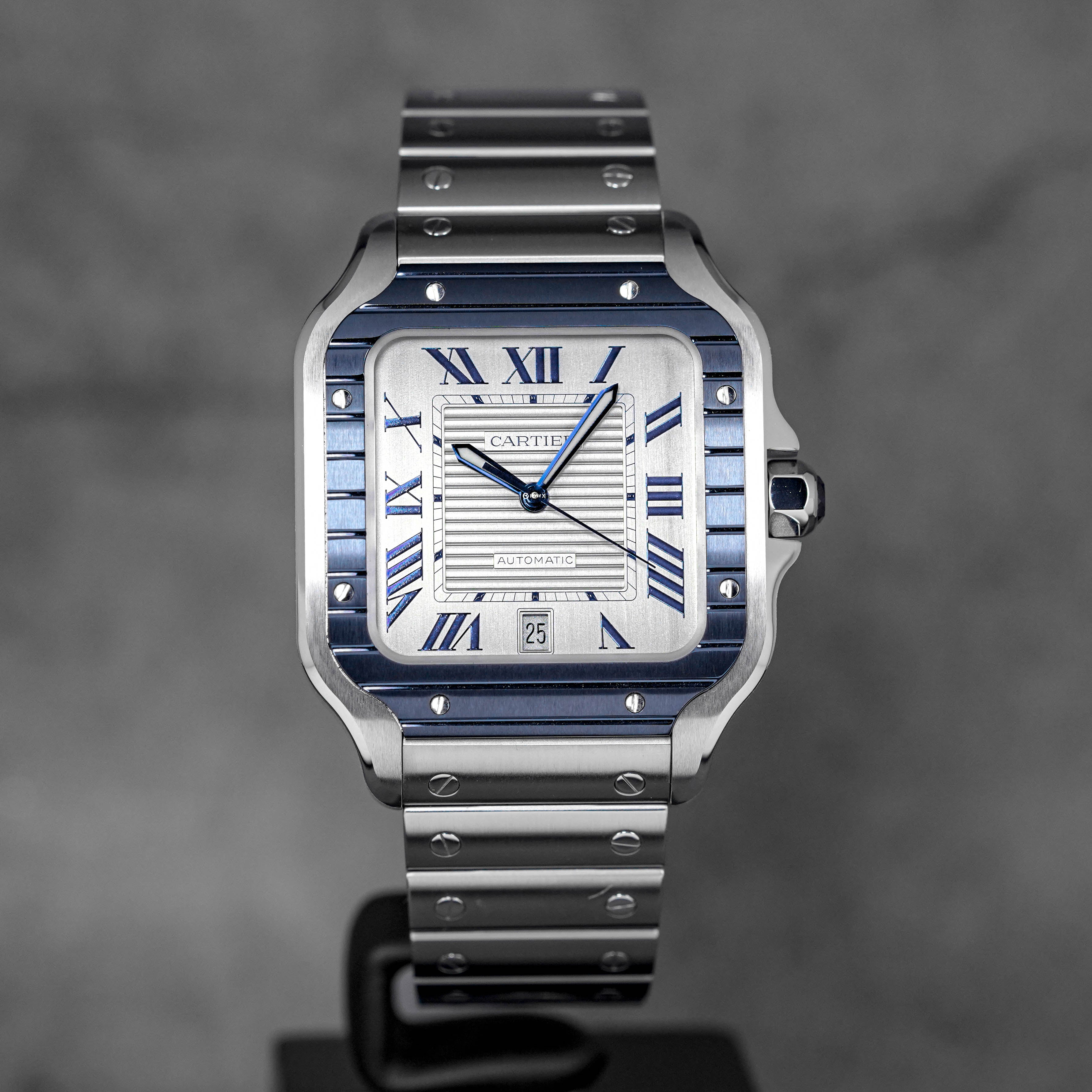 Santos De Cartier Blue PVD