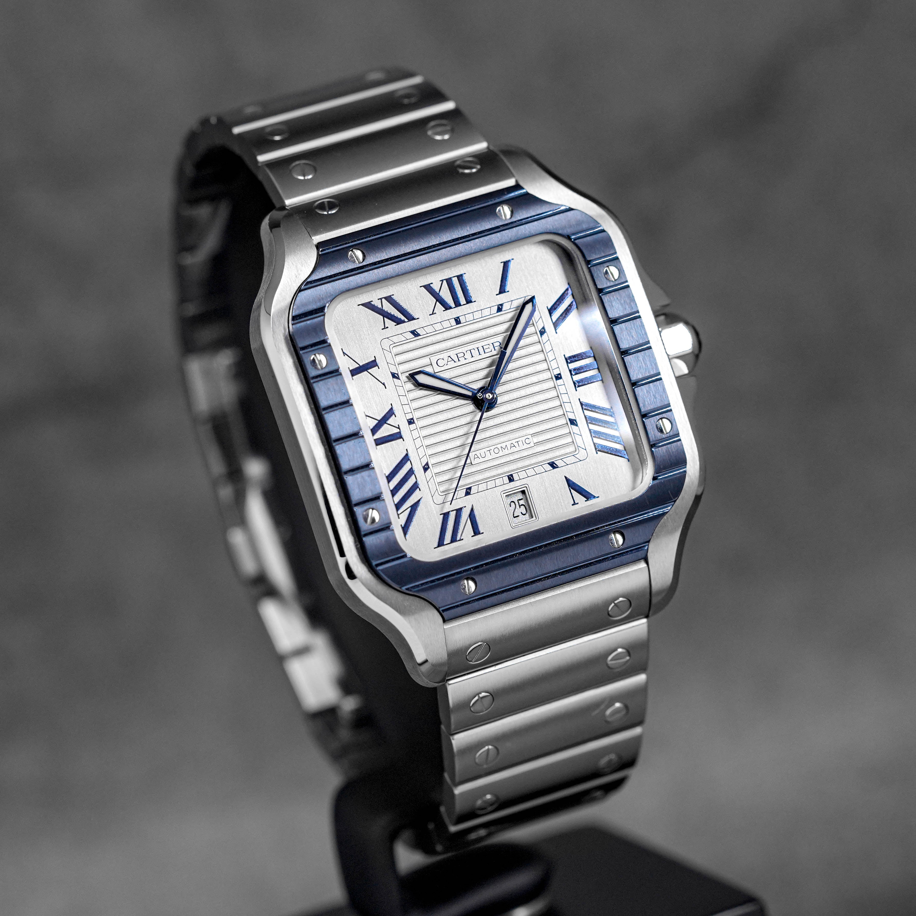 Santos De Cartier Blue PVD