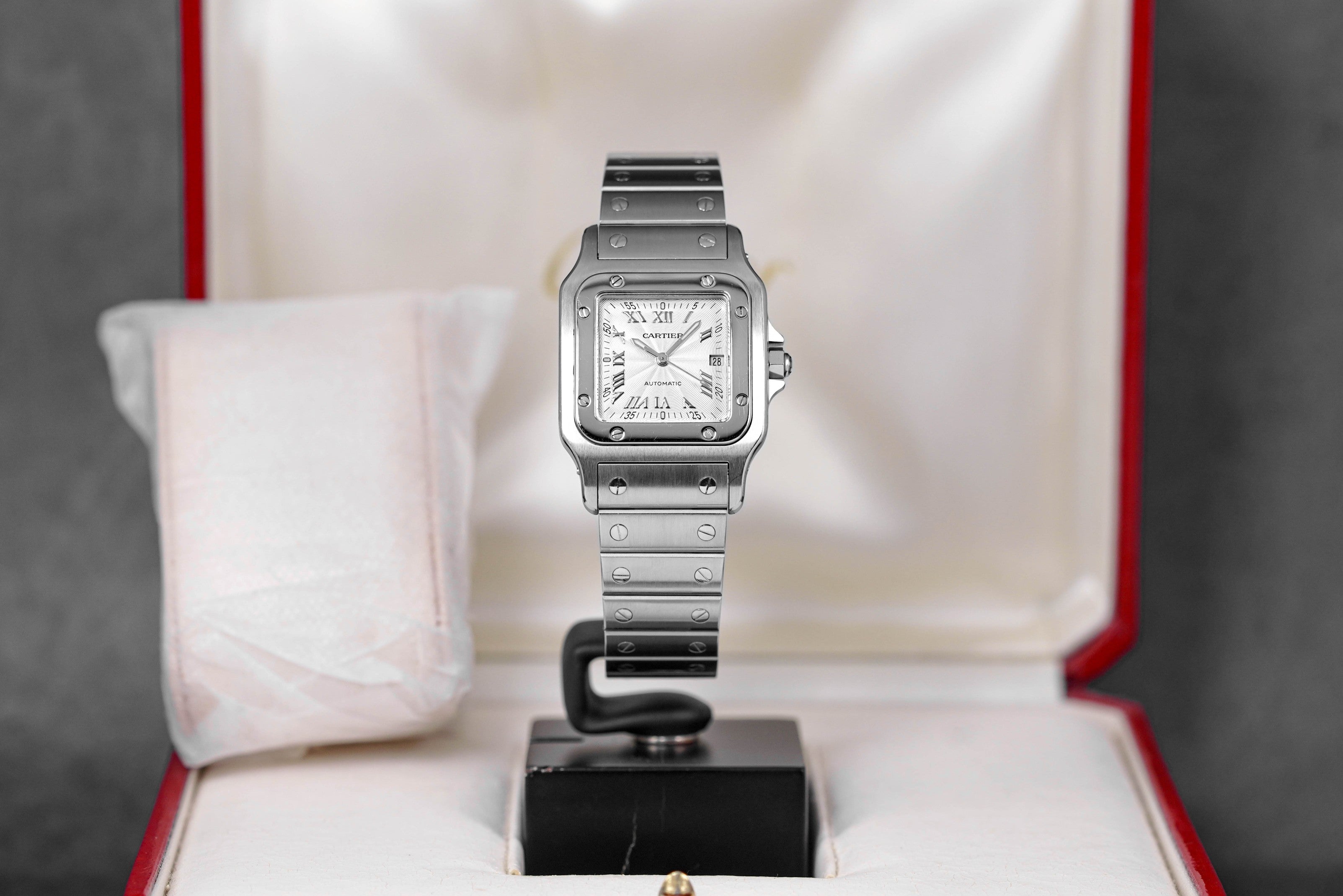 Harga Cartier Santos Galbee Silver