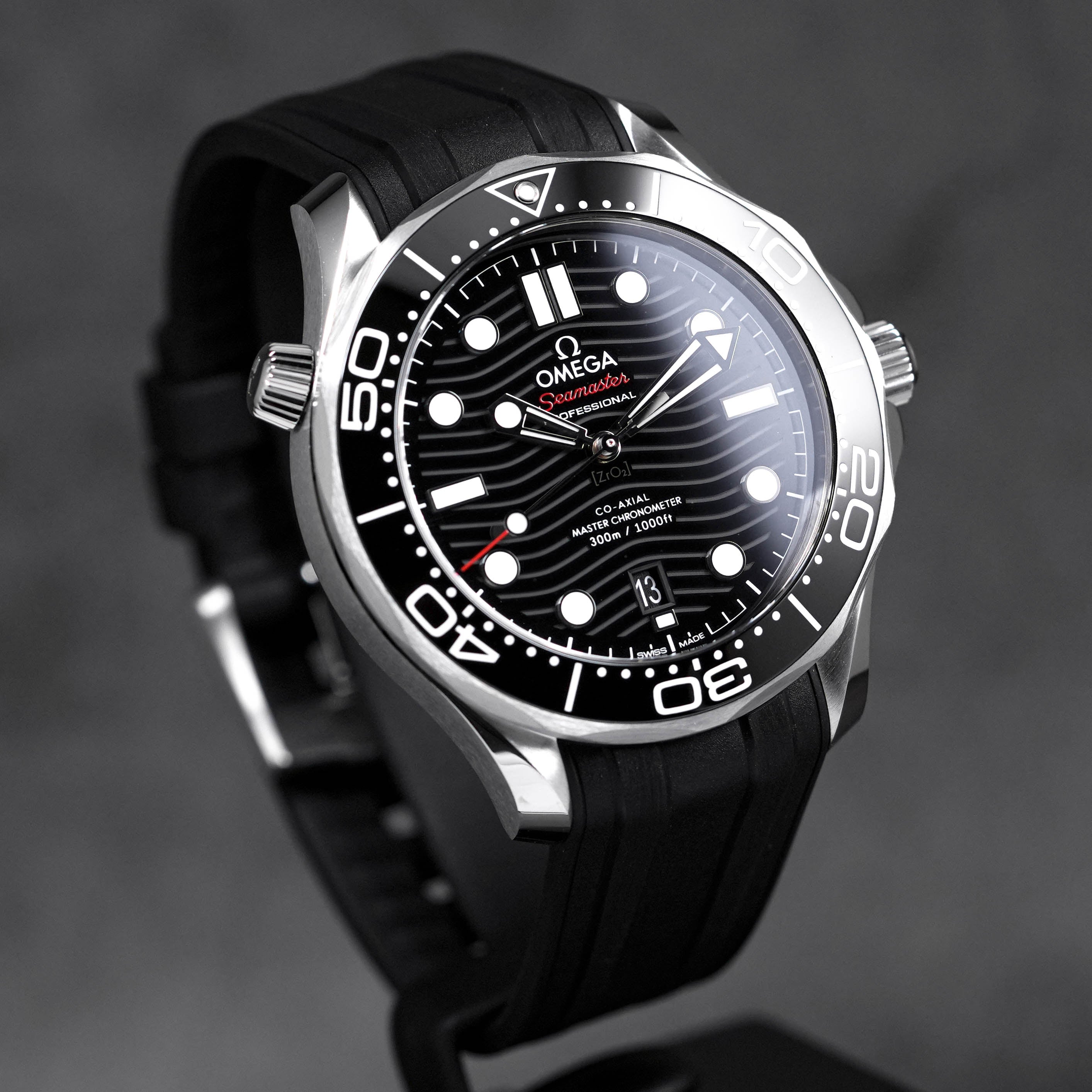 Seamaster Diver 300 Black Rubber