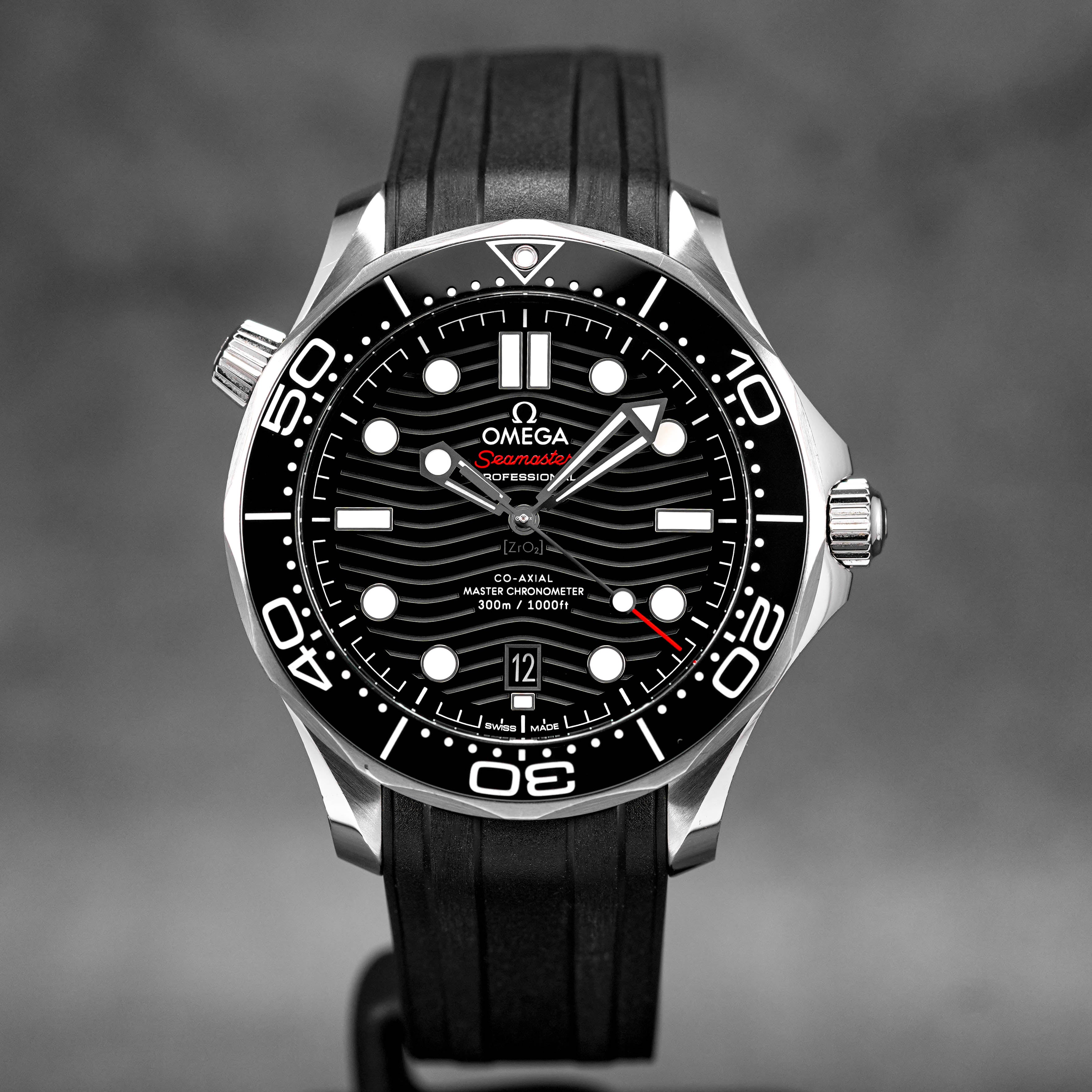 OMEGA SEAMASTER DIVER 300 BLACK DIAL RUBBER STRAP (WATCH ONLY) IDWX