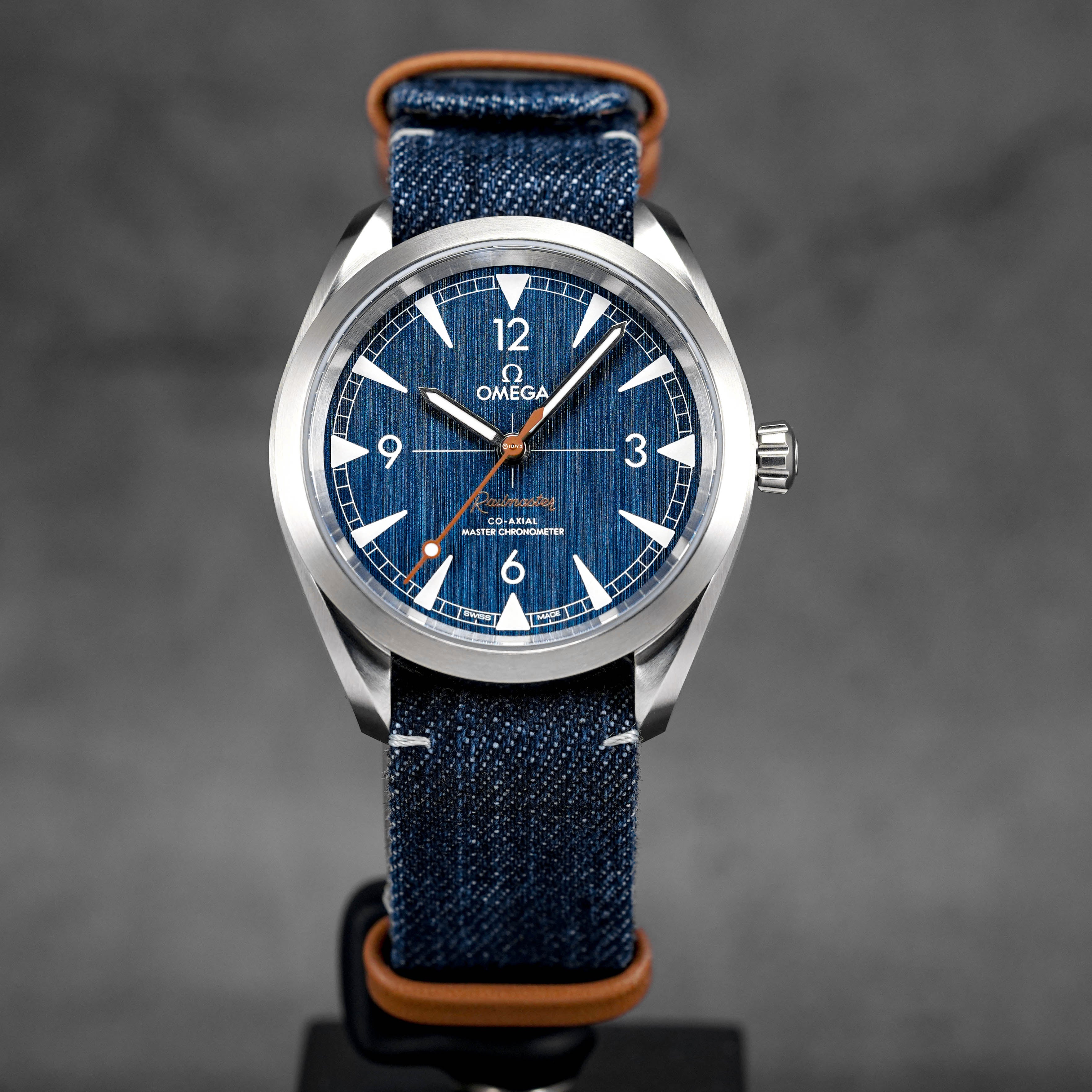 OMEGA SEAMASTER RAILMASTER BLUE DIAL NATO STRAP (2024) IDWX