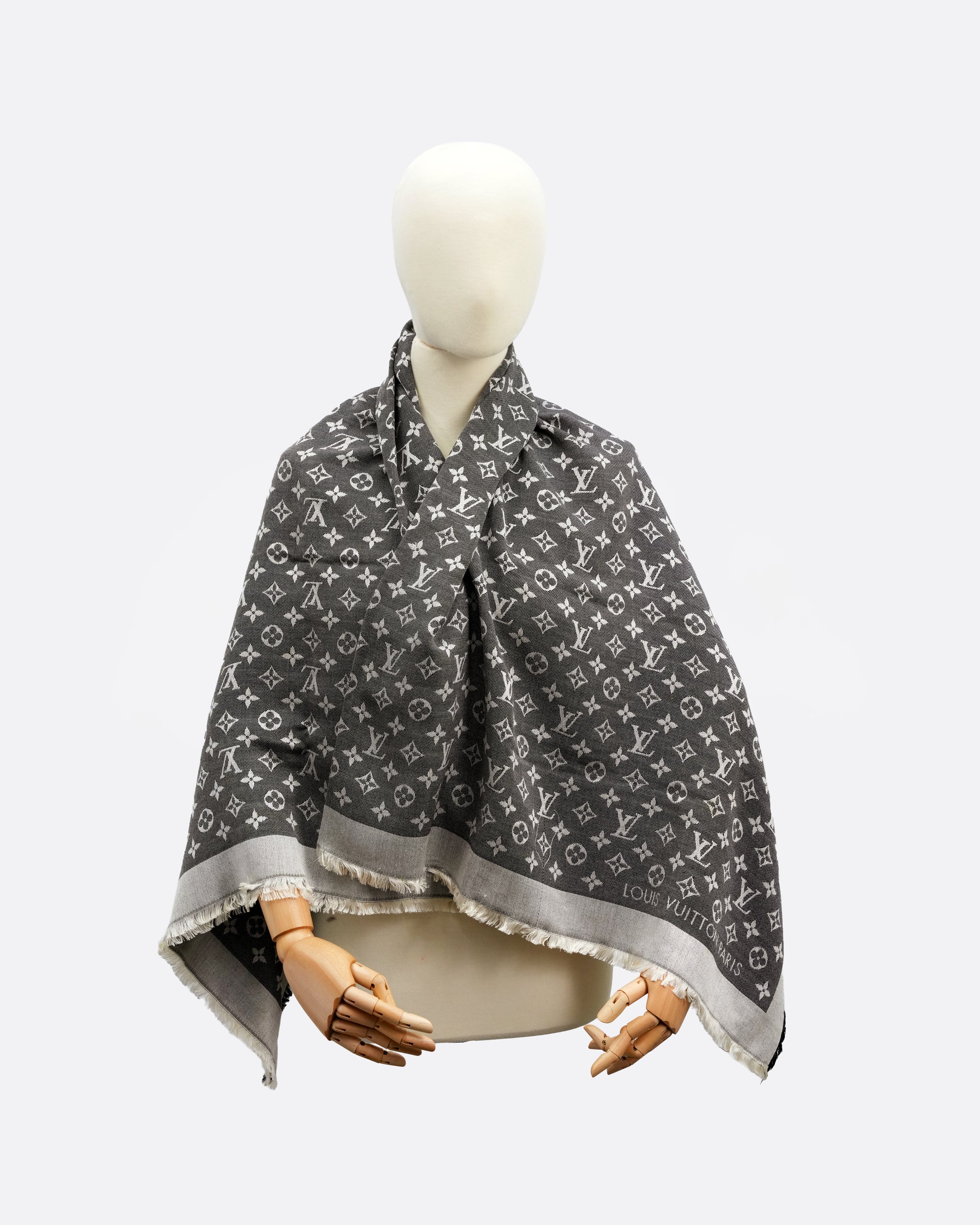 MONOGRAM DENIM SHAWL