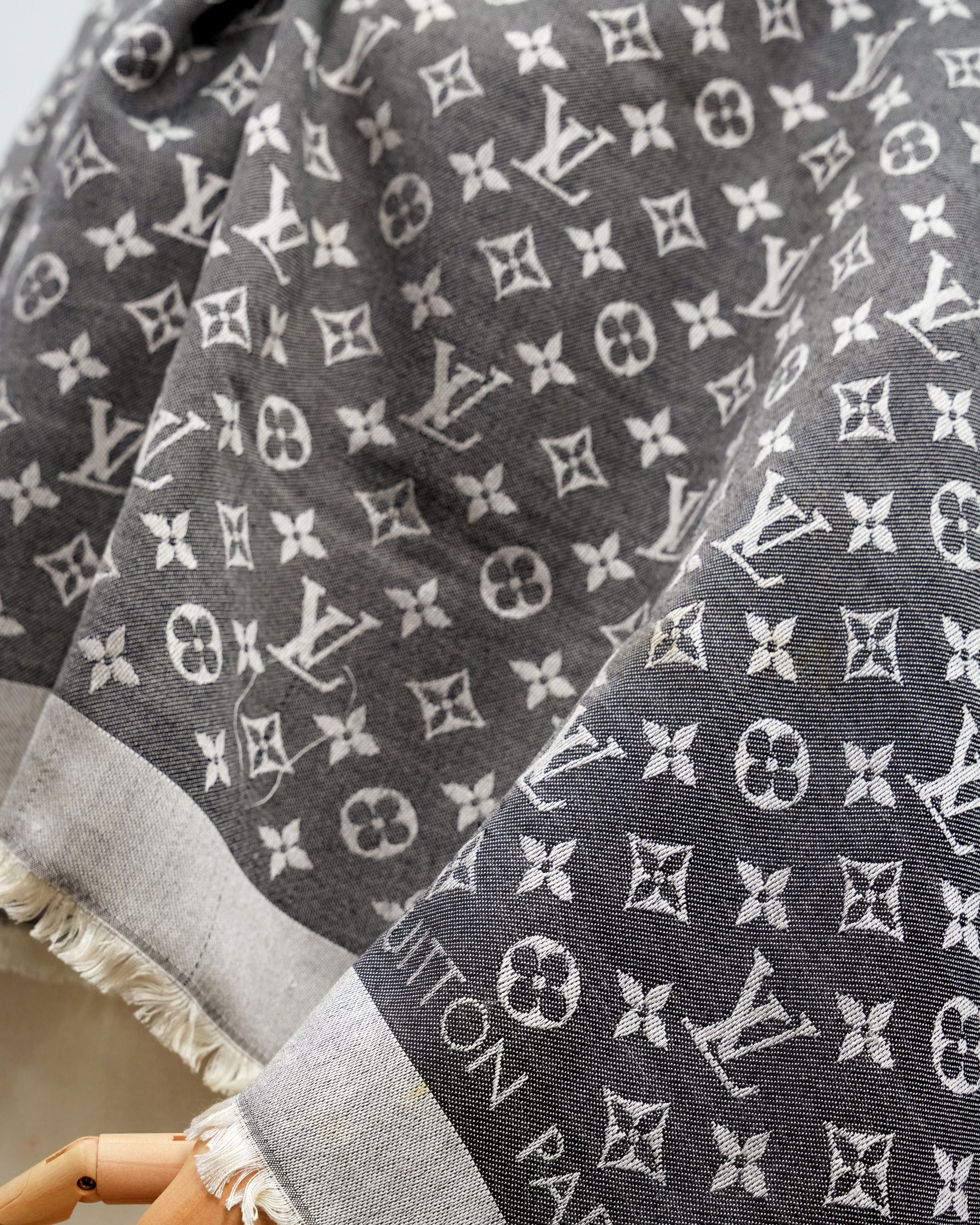 MONOGRAM DENIM SHAWL