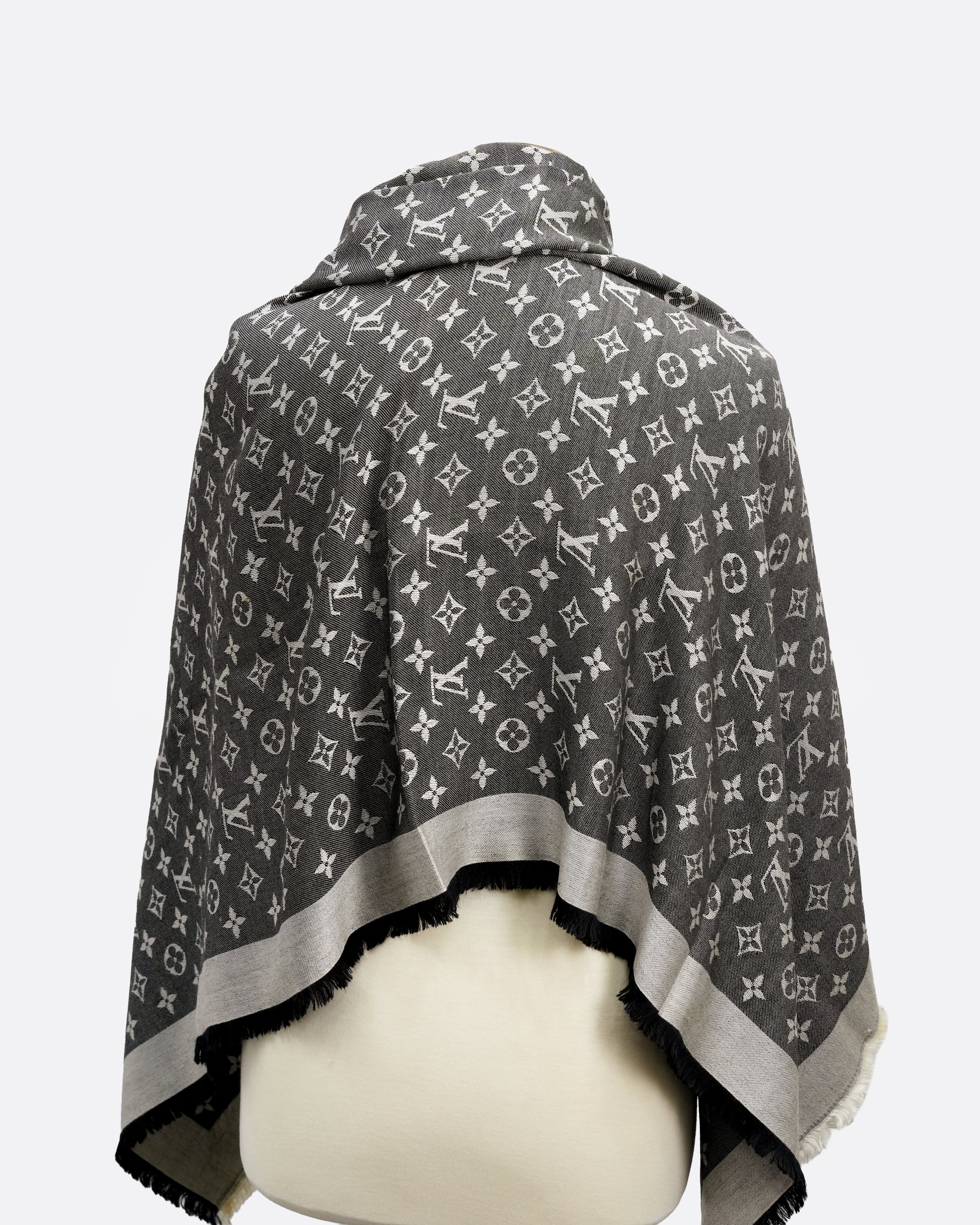 MONOGRAM DENIM SHAWL