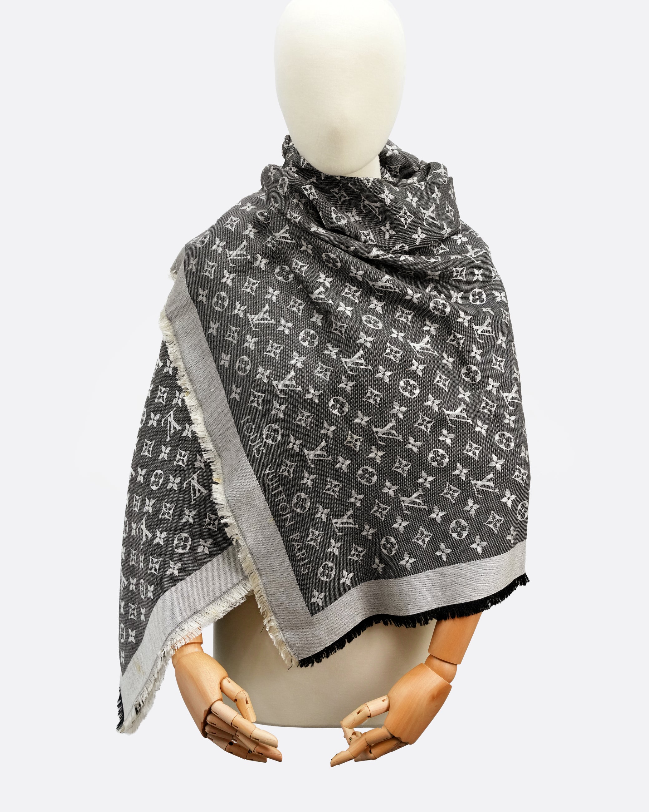 MONOGRAM DENIM SHAWL