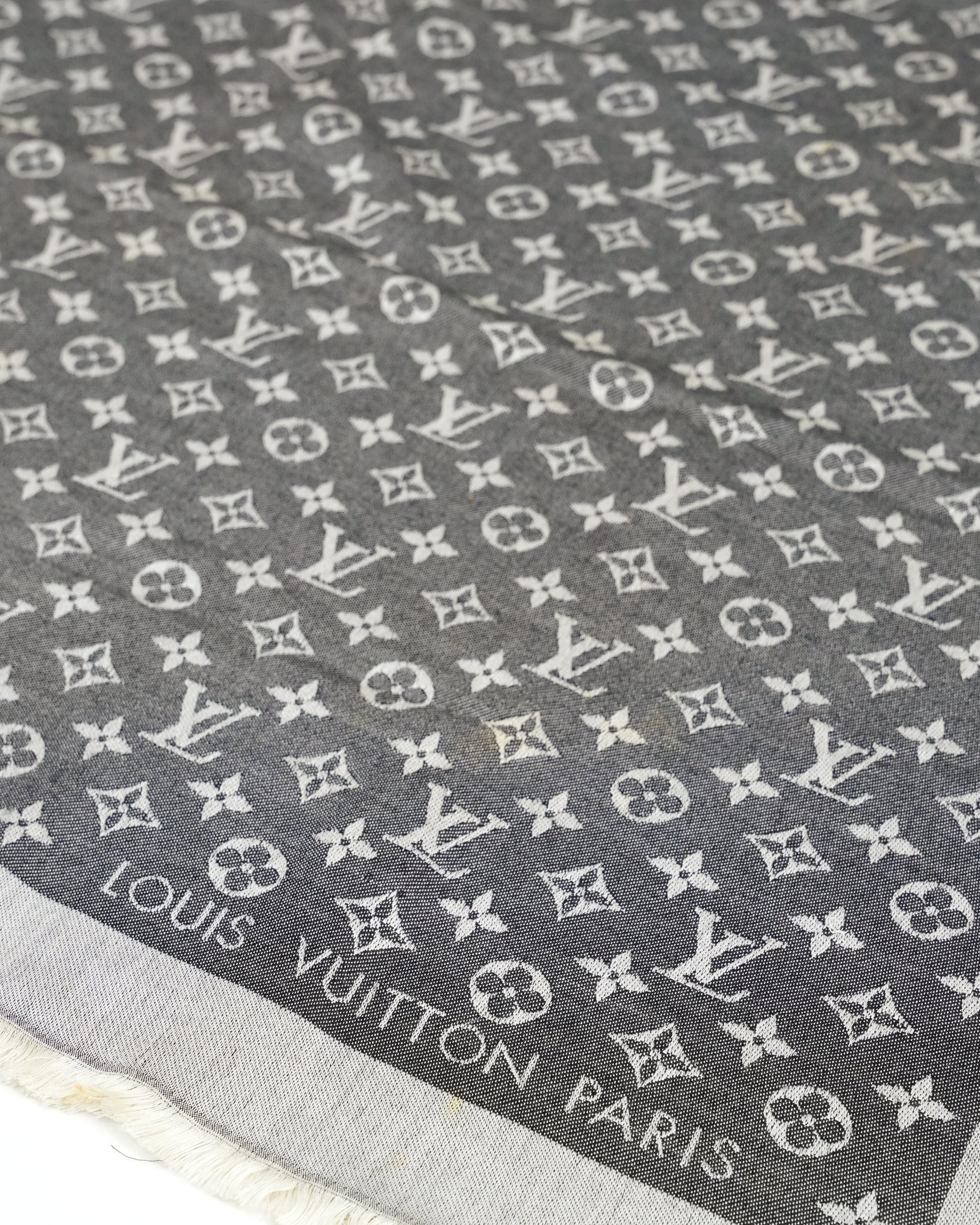 MONOGRAM DENIM SHAWL