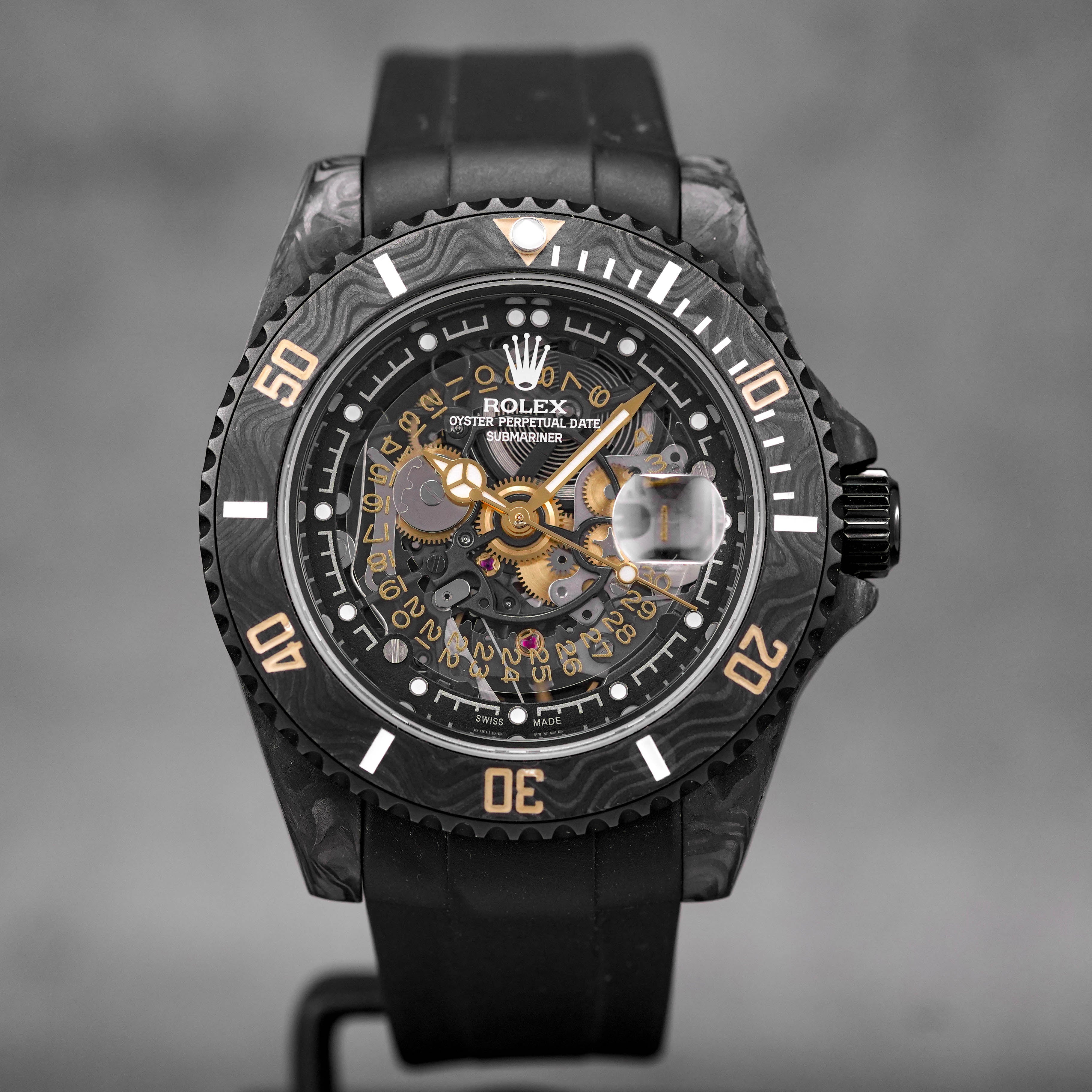 SKELETON CONCEPT ECLIPSE CONCEPT CUSTOM ROLEX SUBMARINER CARBON FIBER ...