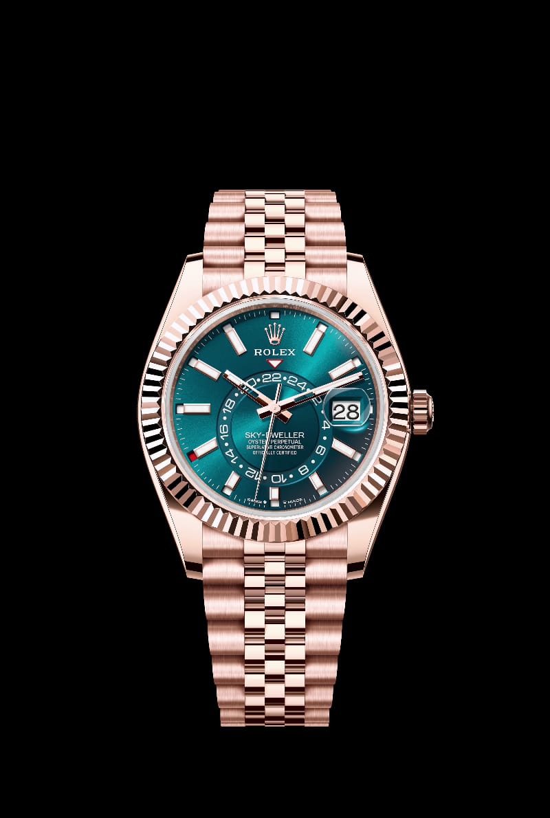 SKY-DWELLER ROSEGOLD BLUE-GREEN DIAL JUBILEE (2024)