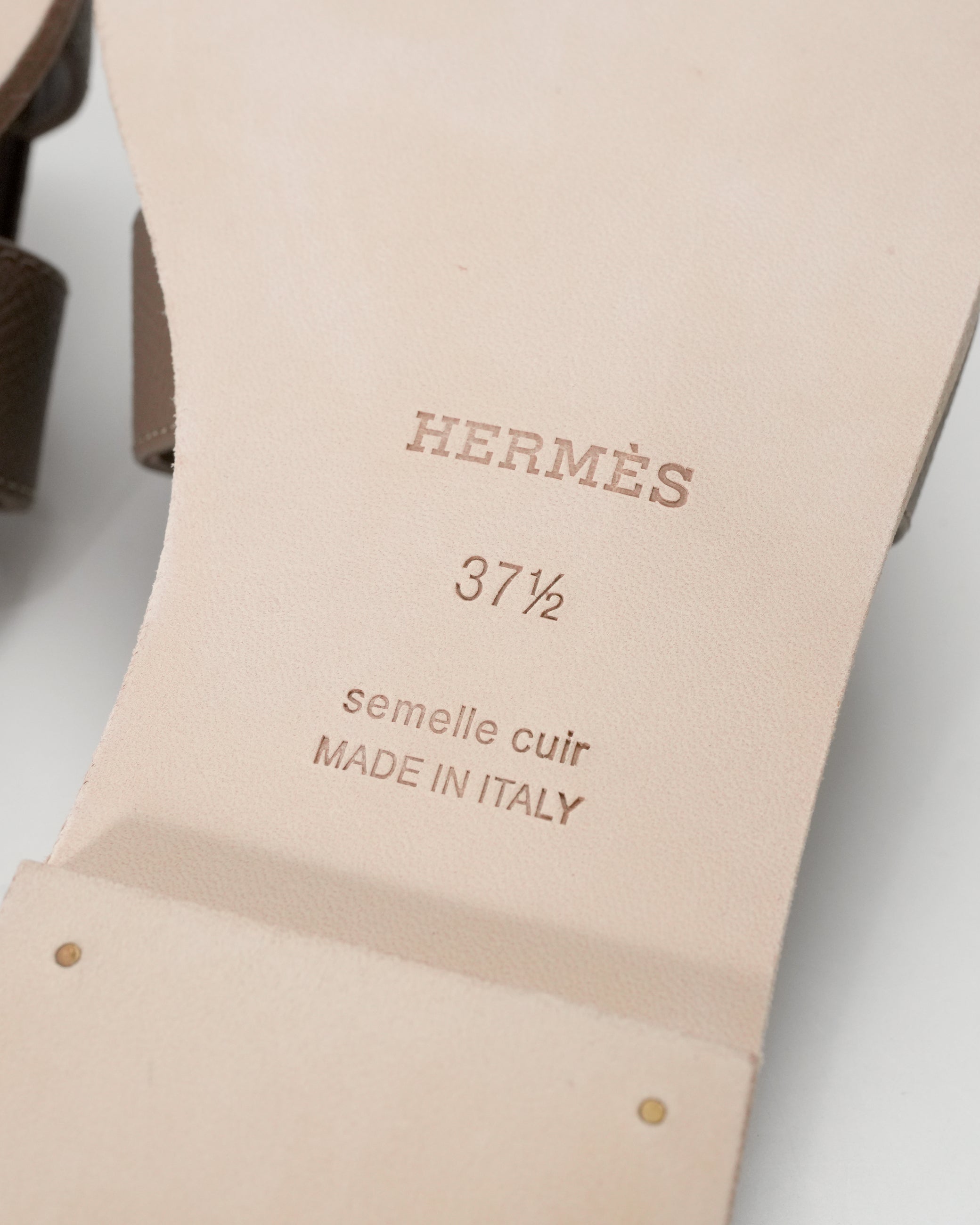 HERMÈS ORAN ETOUPE SANDALS - IDWX