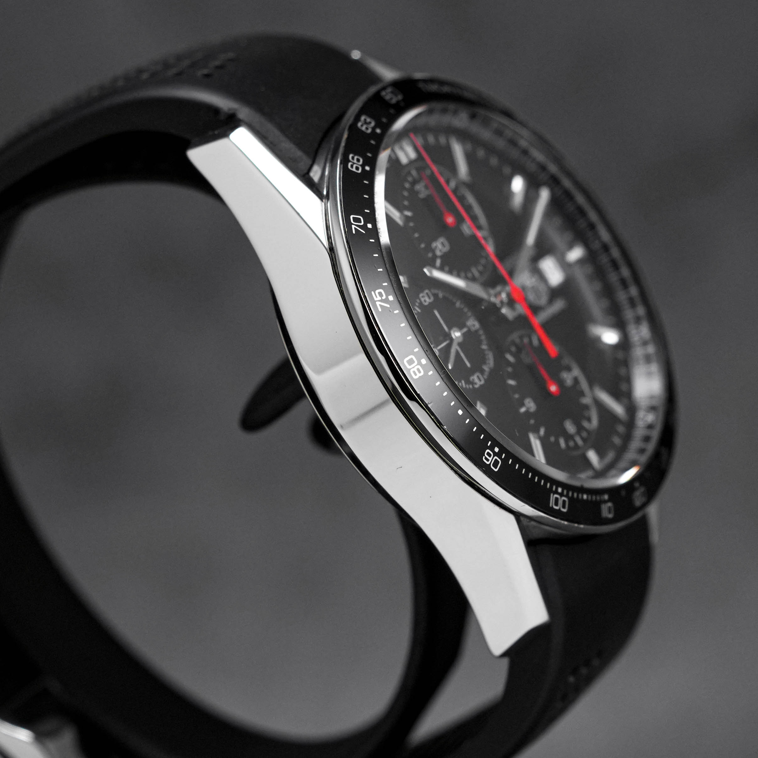 TAG HEUER CARRERA CHRONOGRAPH CALIBRE 16 BLACK DIAL (2008) - IDWX