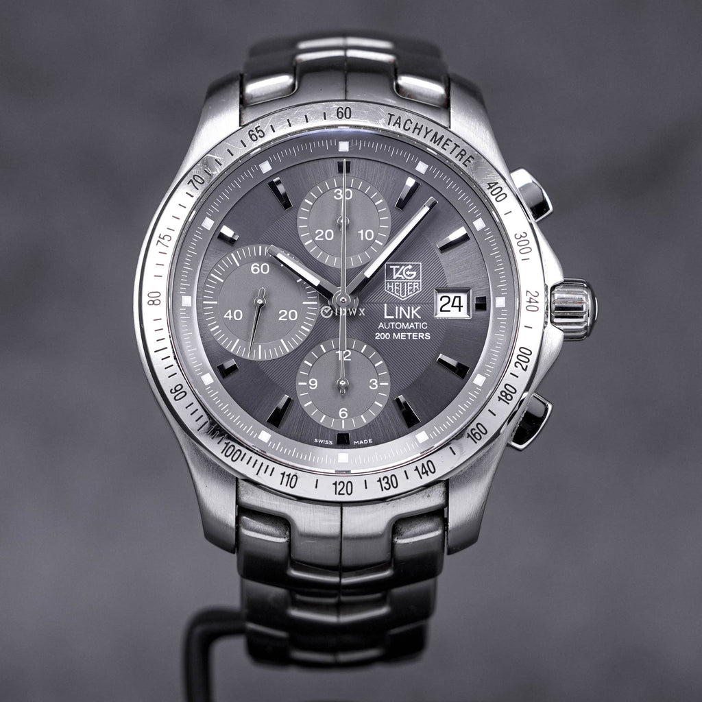 TAG HEUER LINK CHRONOGRAPH 42MM GREY DIAL 2010 IDWX