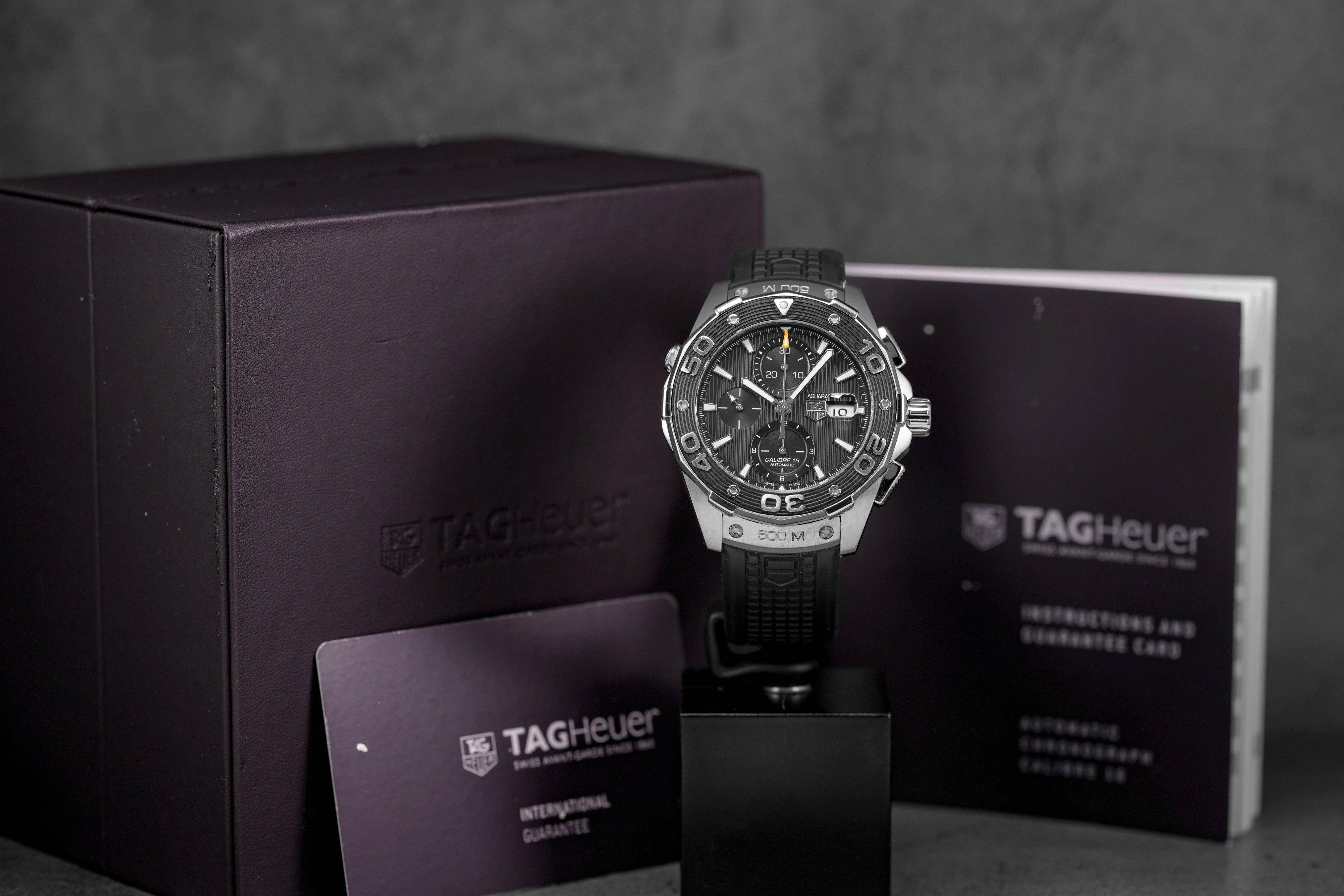 AQUARACER 500M CALIBRE 16 STEEL BLACK DIAL (2013)