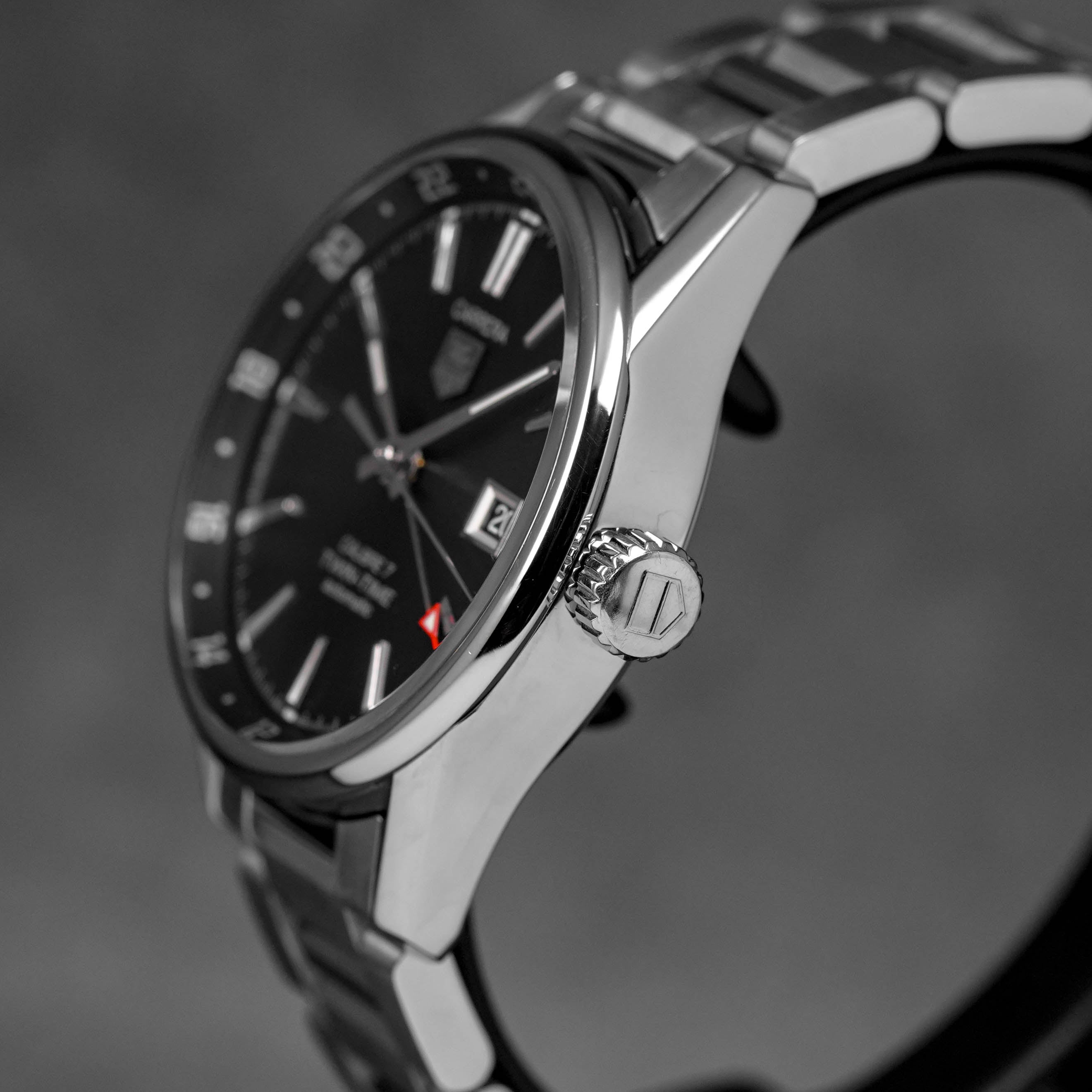 TAG HEUER CARRERA TWIN TIME CALIBRE BLACK DIAL (WATCH ONLY) IDWX