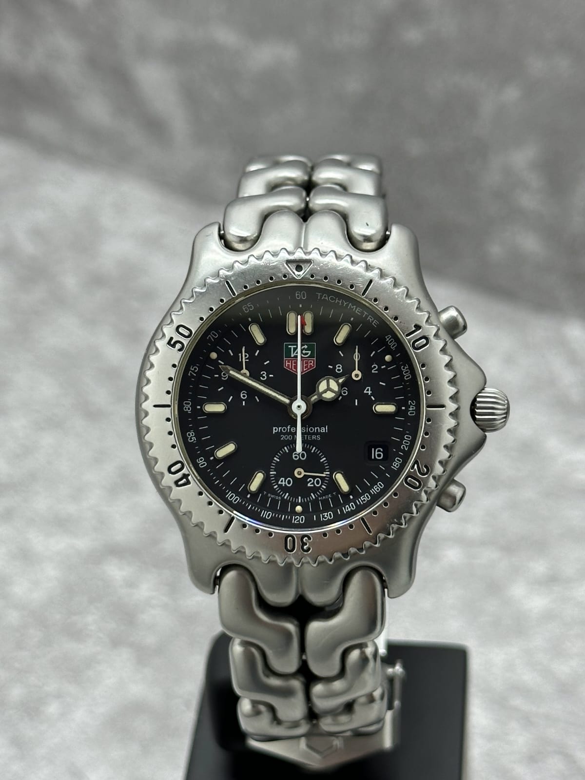 TAG HEUER LINK SEL CHRONOGRAPH BLACK DIAL QUARTZ 39MM (WATCH