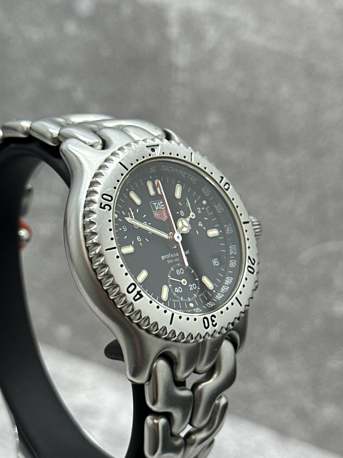 LINK SEL CHRONOGRAPH BLACK DIAL QUARTZ 39MM (WATCH ONLY)