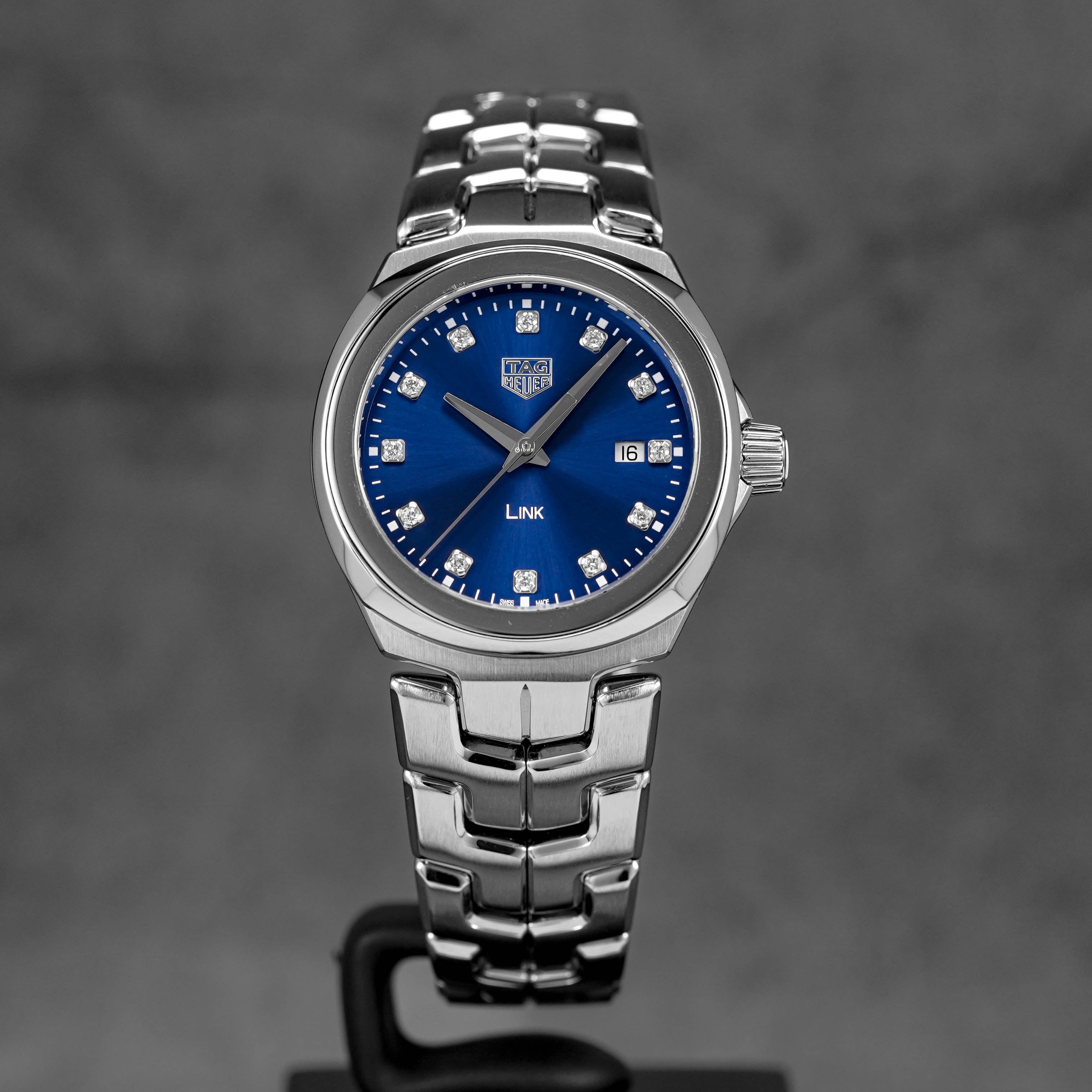 TAG HEUER LINK LADY QUARTZ 32MM STEEL BLUE DIAL (2019) IDWX