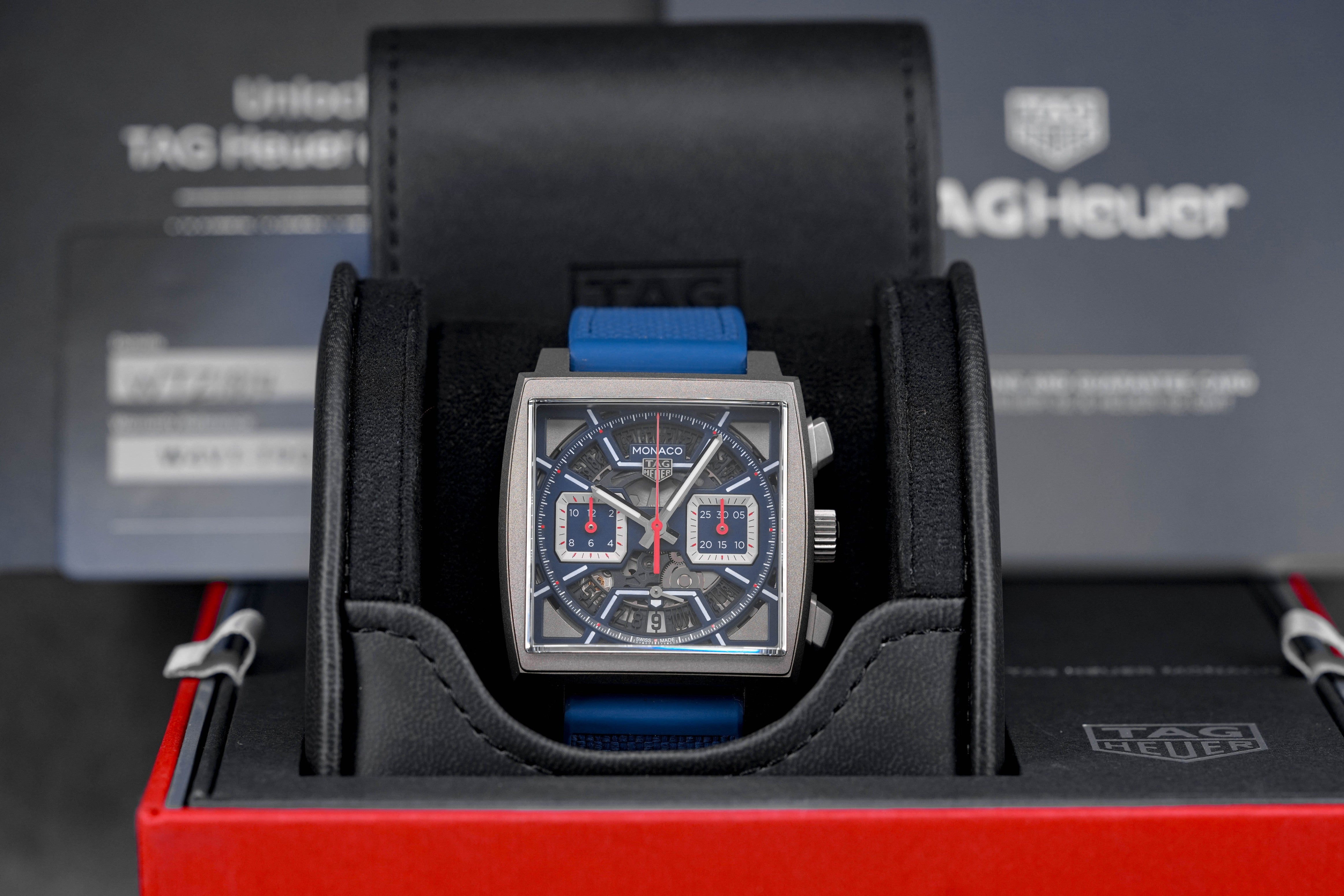 Harga Tag Heuer Monaco TI Skeleton Blue