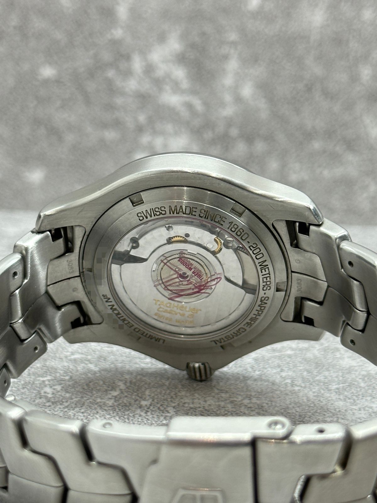 LINK 'TIGER WOODS' STEEL SMALL SECONDS (2007)