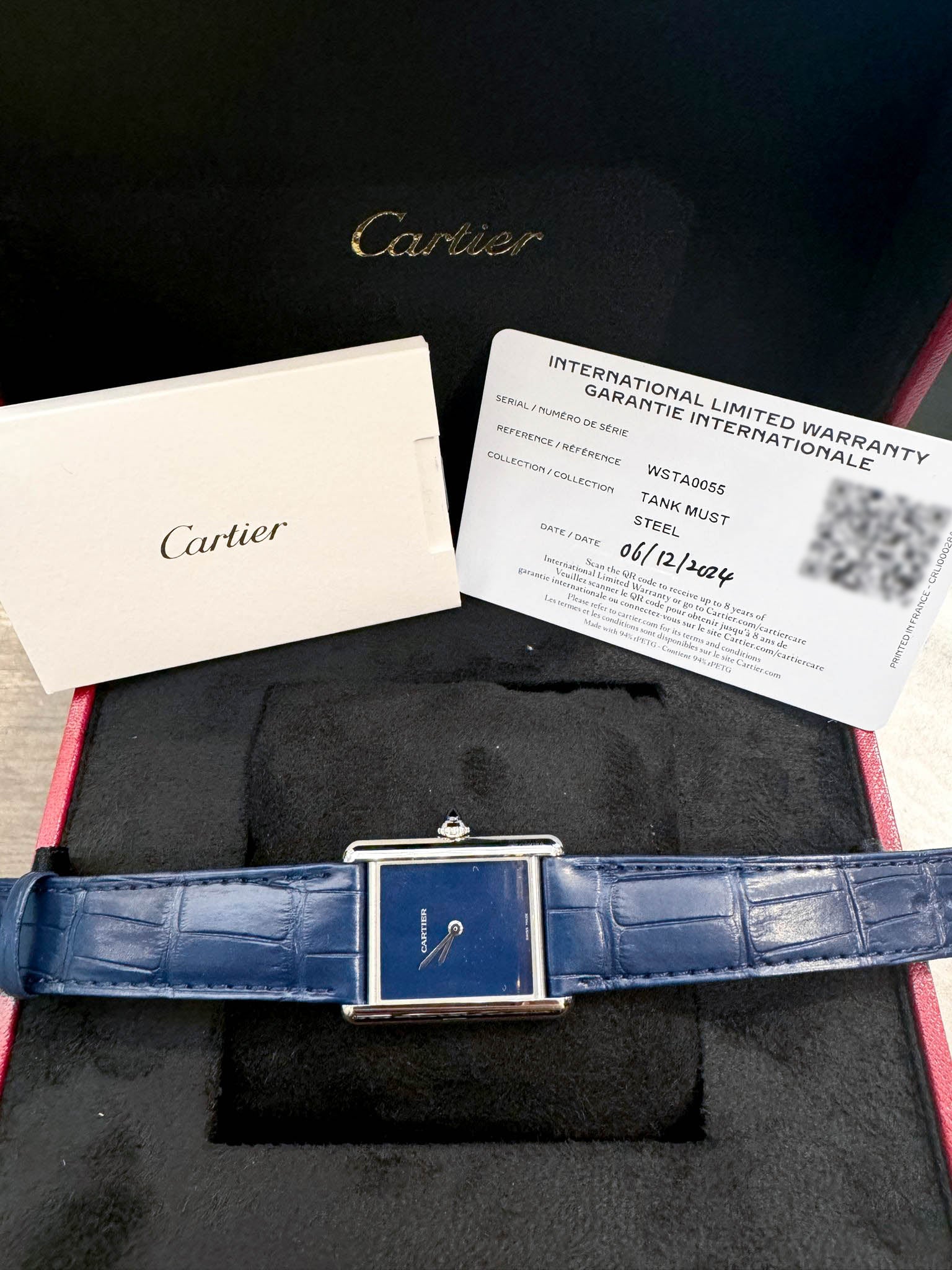 TANK MUST DE CARTIER L BLUE DIAL (2021)