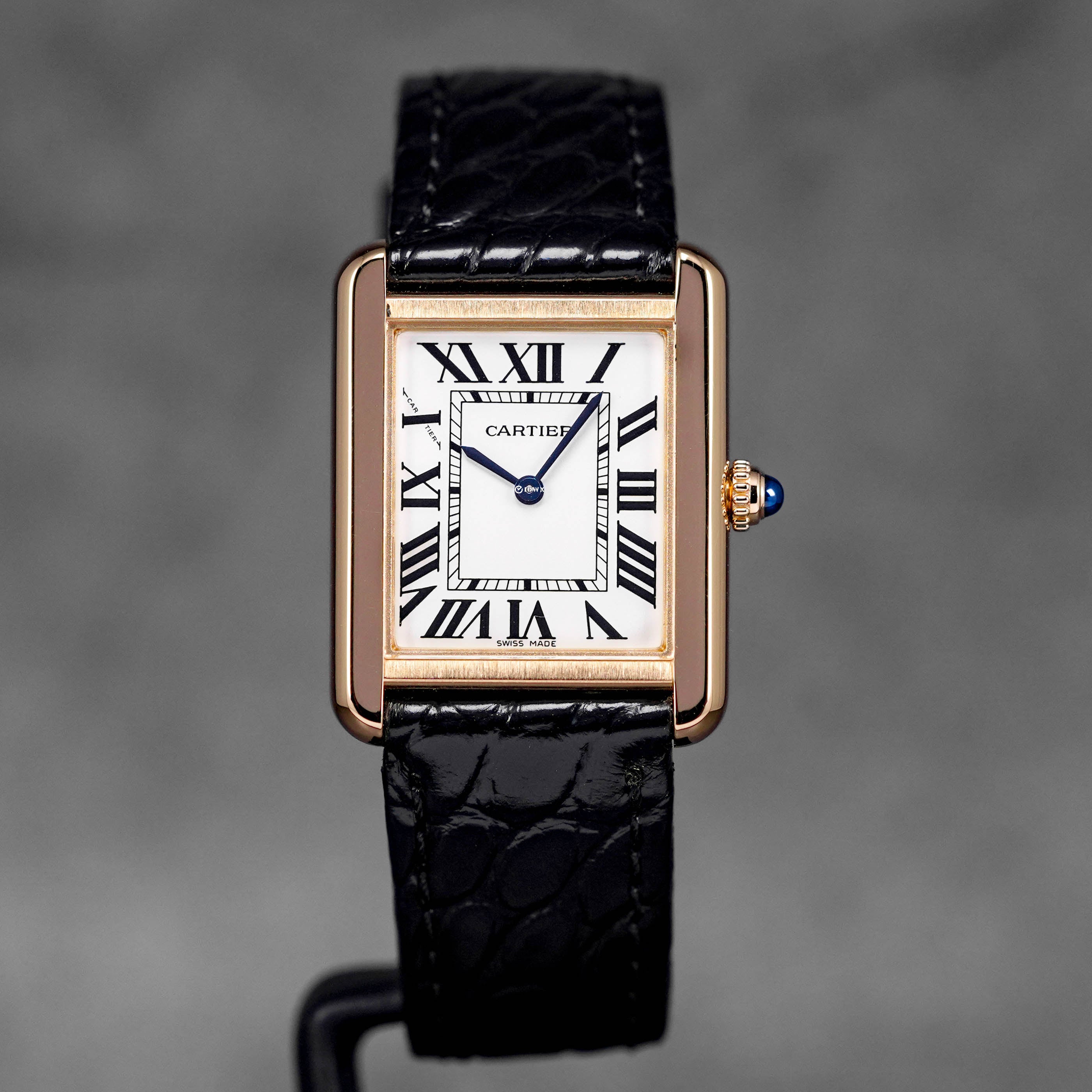 Tank Solo Watch Cartier Tank Watch Black Strap Cartier Tank Solo