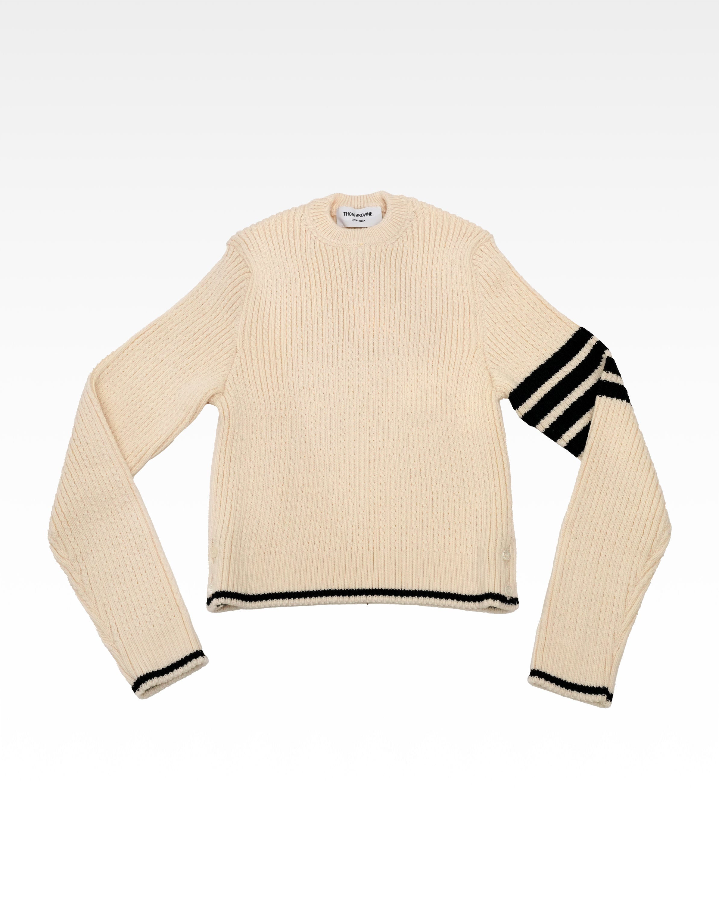 BROWNE 4-BAR VIRGIN WOOL SWEATER